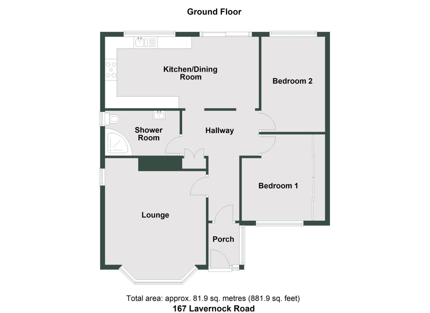 167, Lavernock Road, Penarth floorplan