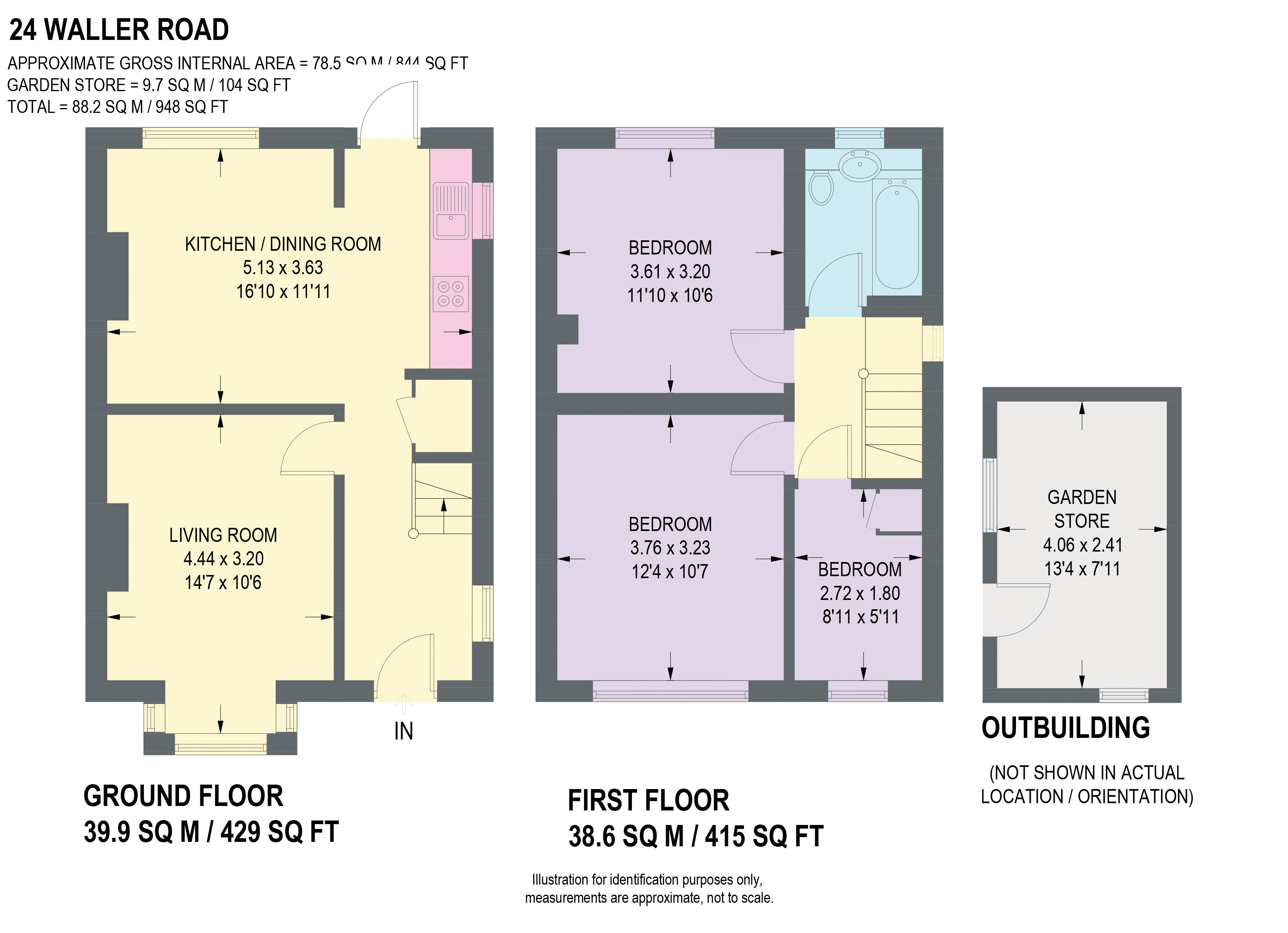 Waller Road, Sheffield floorplan