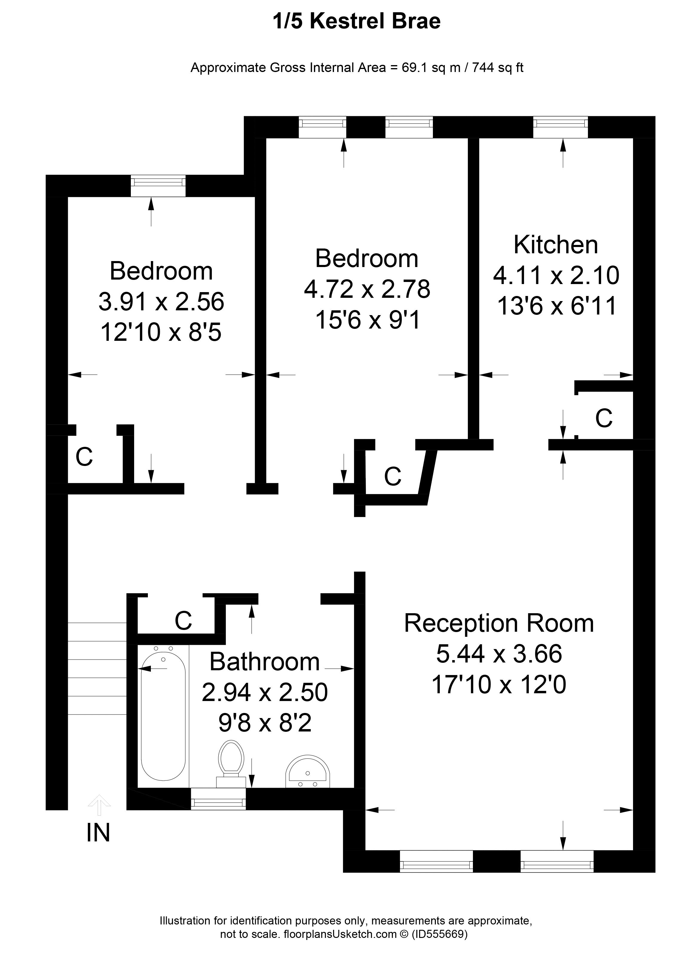 2 Bedrooms Flat for sale in Kestrel Brae, Livingston EH54
