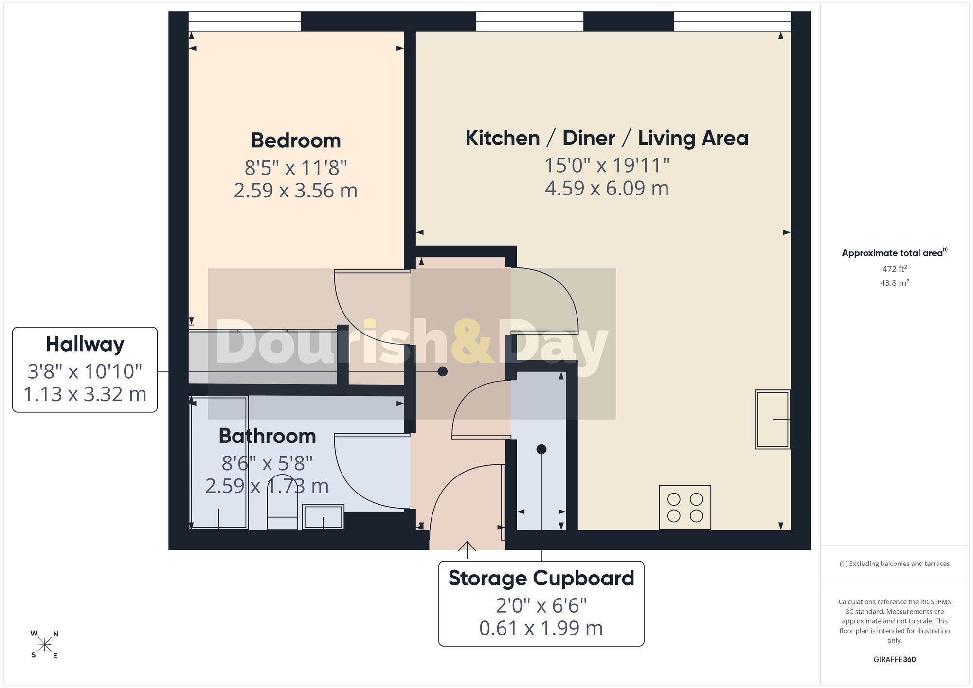 48 St. Georges Mansions, Stafford floorplan