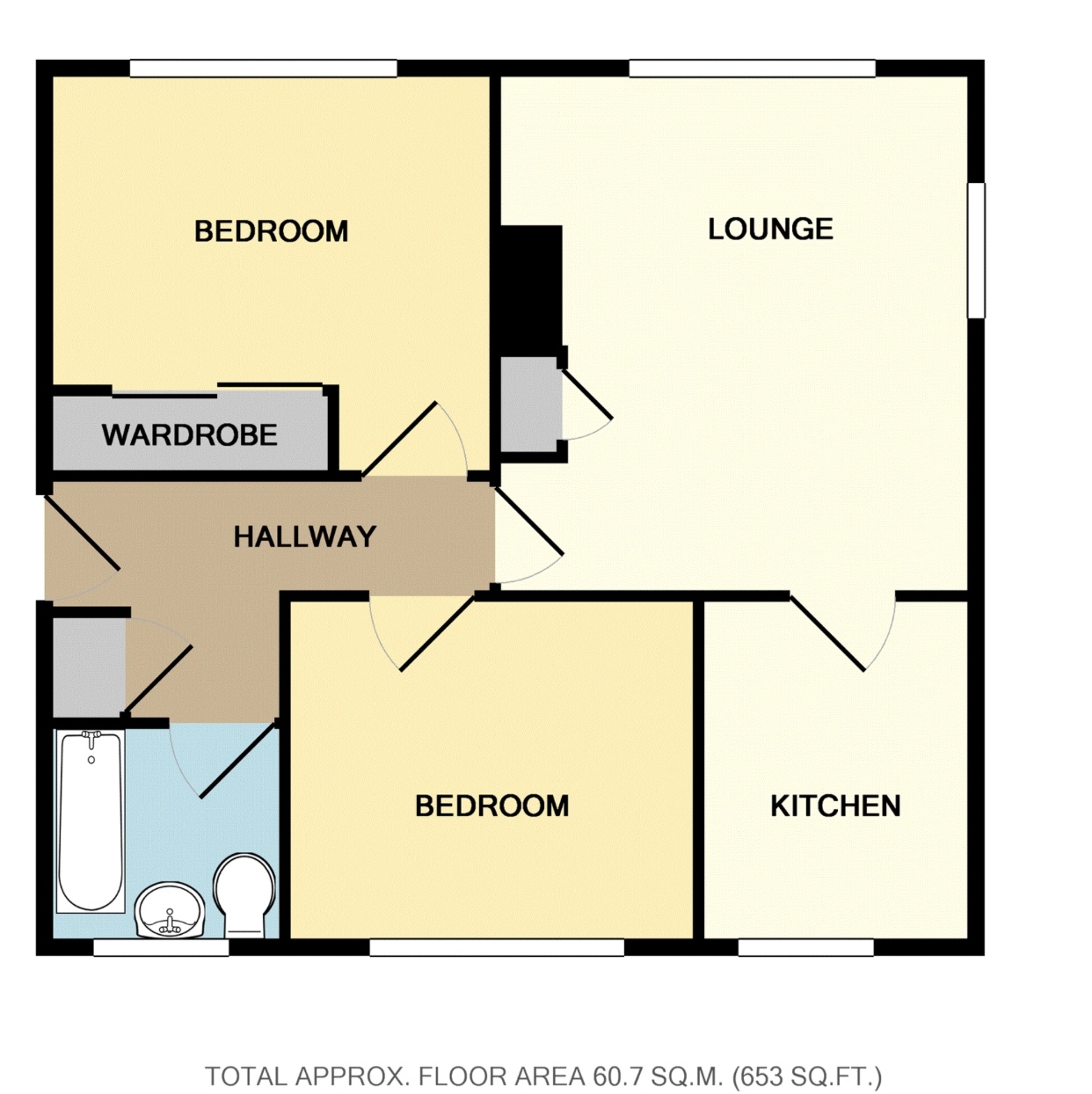 2 Bedrooms Flat to rent in Buttars Place, Dundee DD2