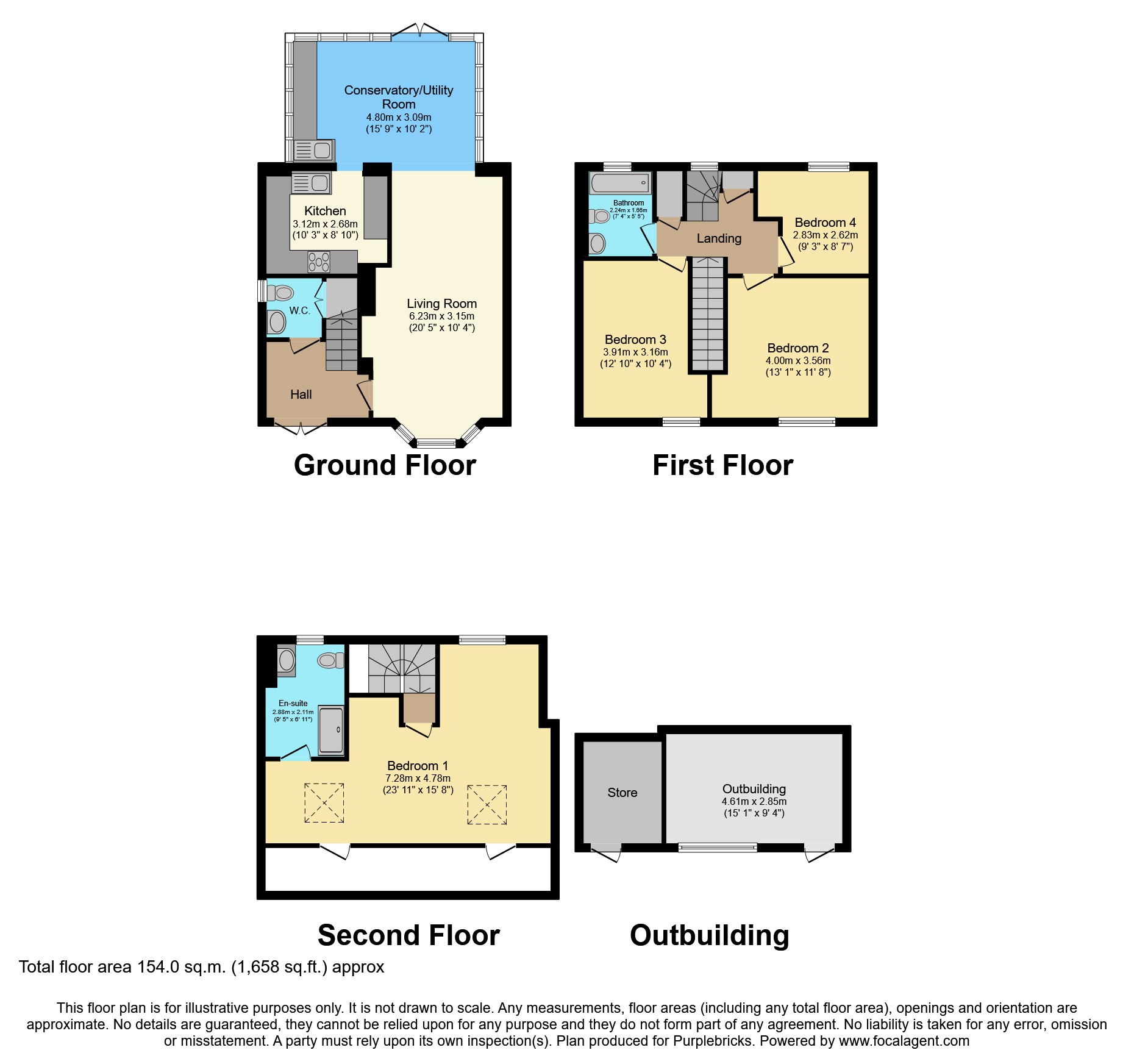 Church Road, Worcester Park KT4, 4 bedroom terraced house for sale