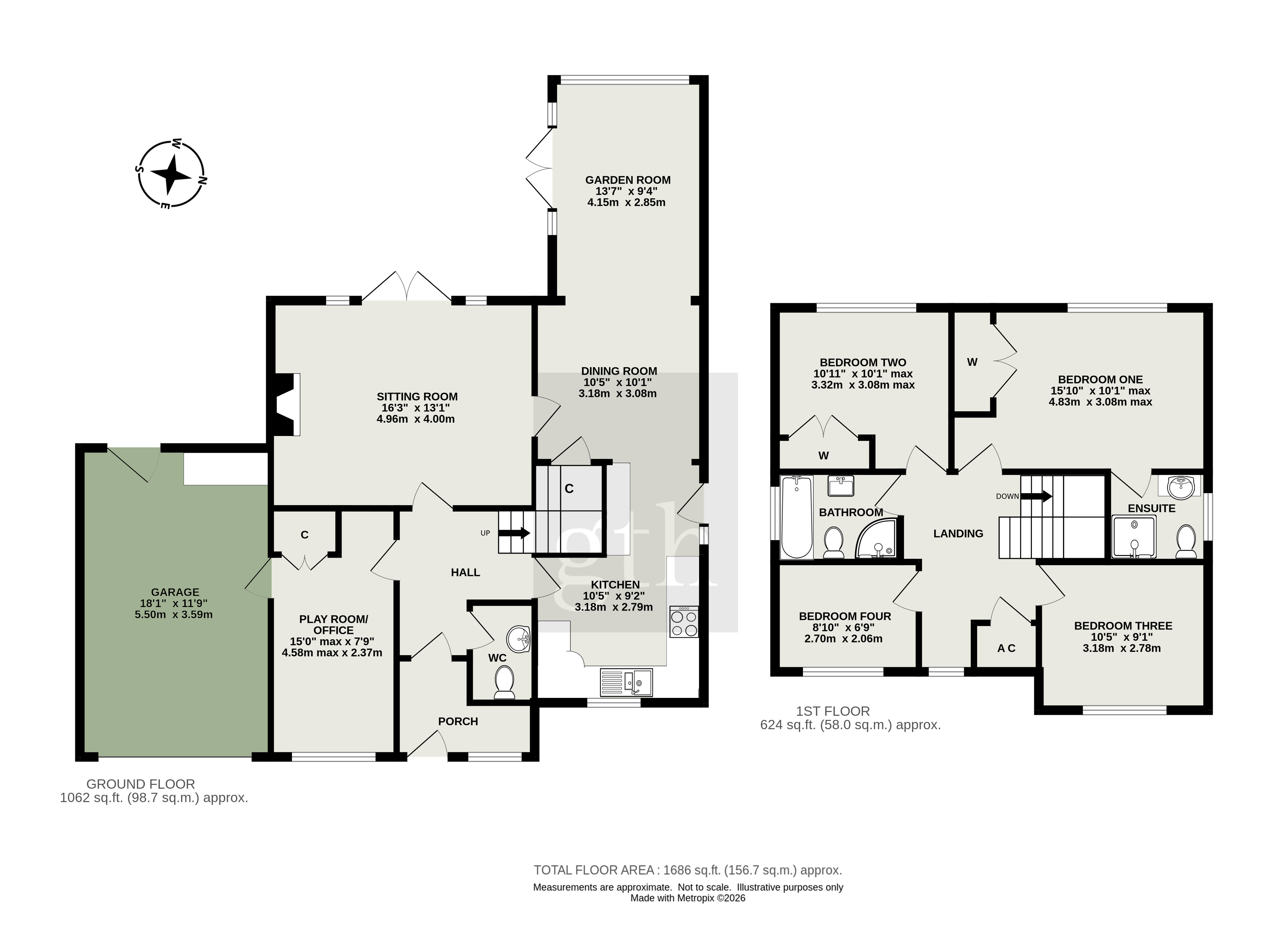 5, Blackdown View, Langport floorplan