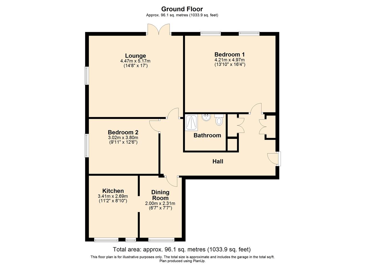 Flat 2 Albany House, 4, The Embankment, Bedford floorplan