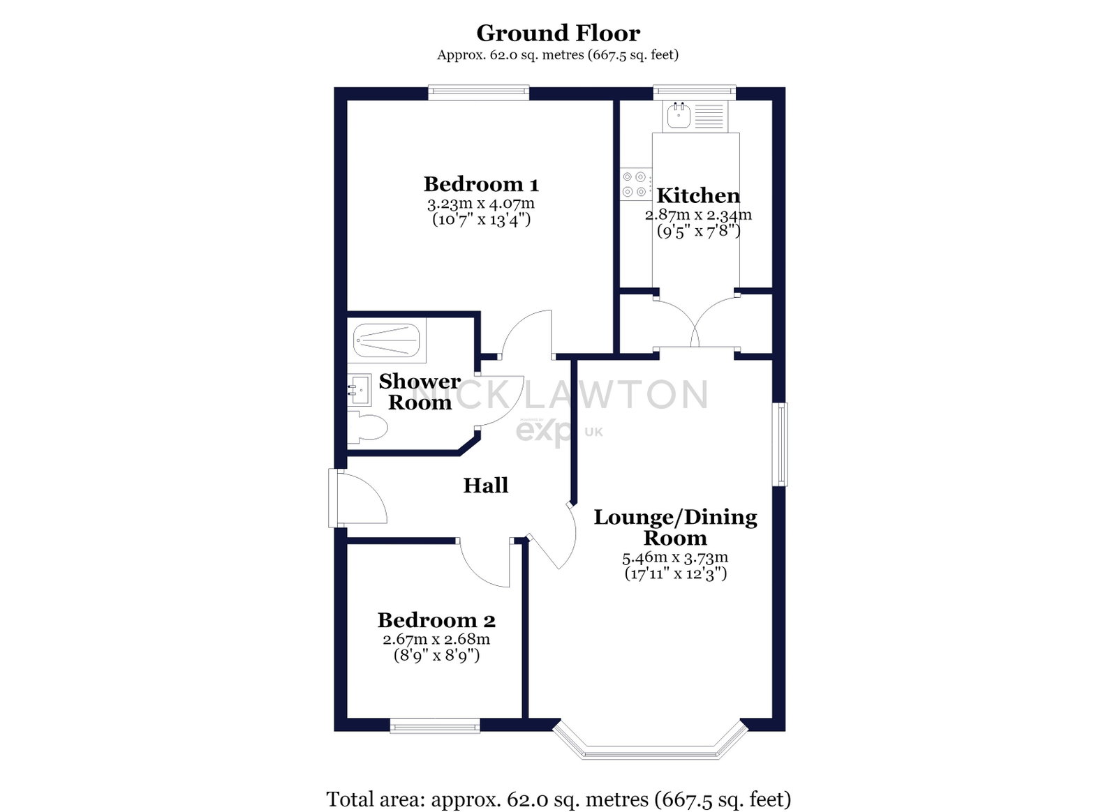 75, Swallow Crescent, Nottingham floorplan
