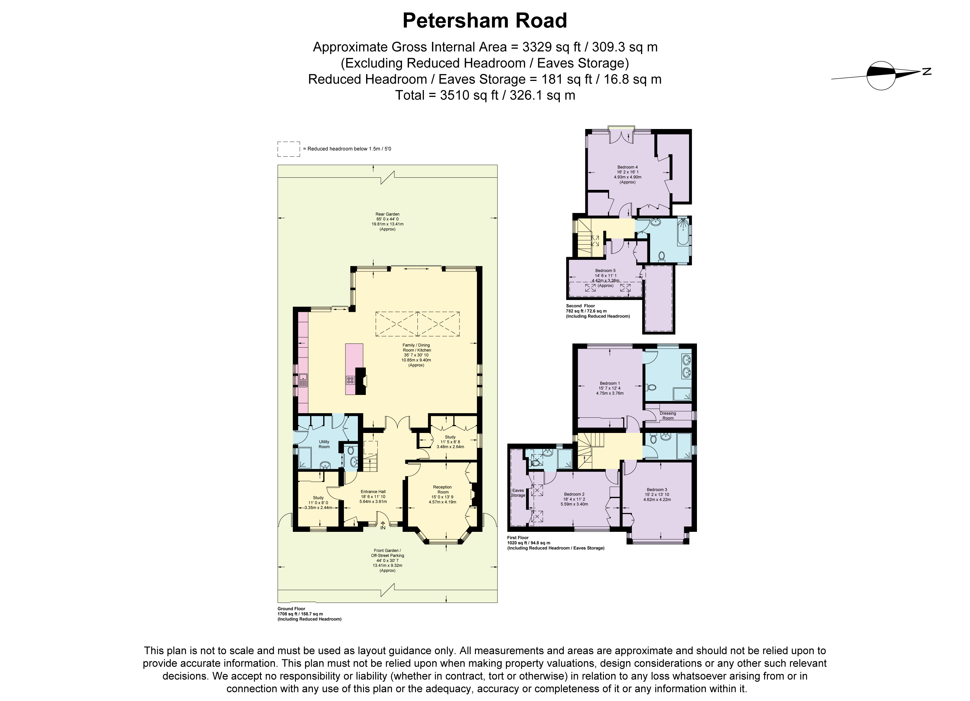 251, Petersham Road, Richmond floorplan