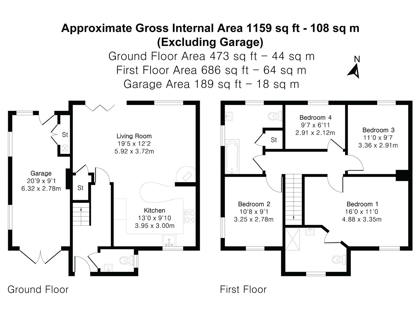 3 Stoneybrook Rise, Okehampton floorplan