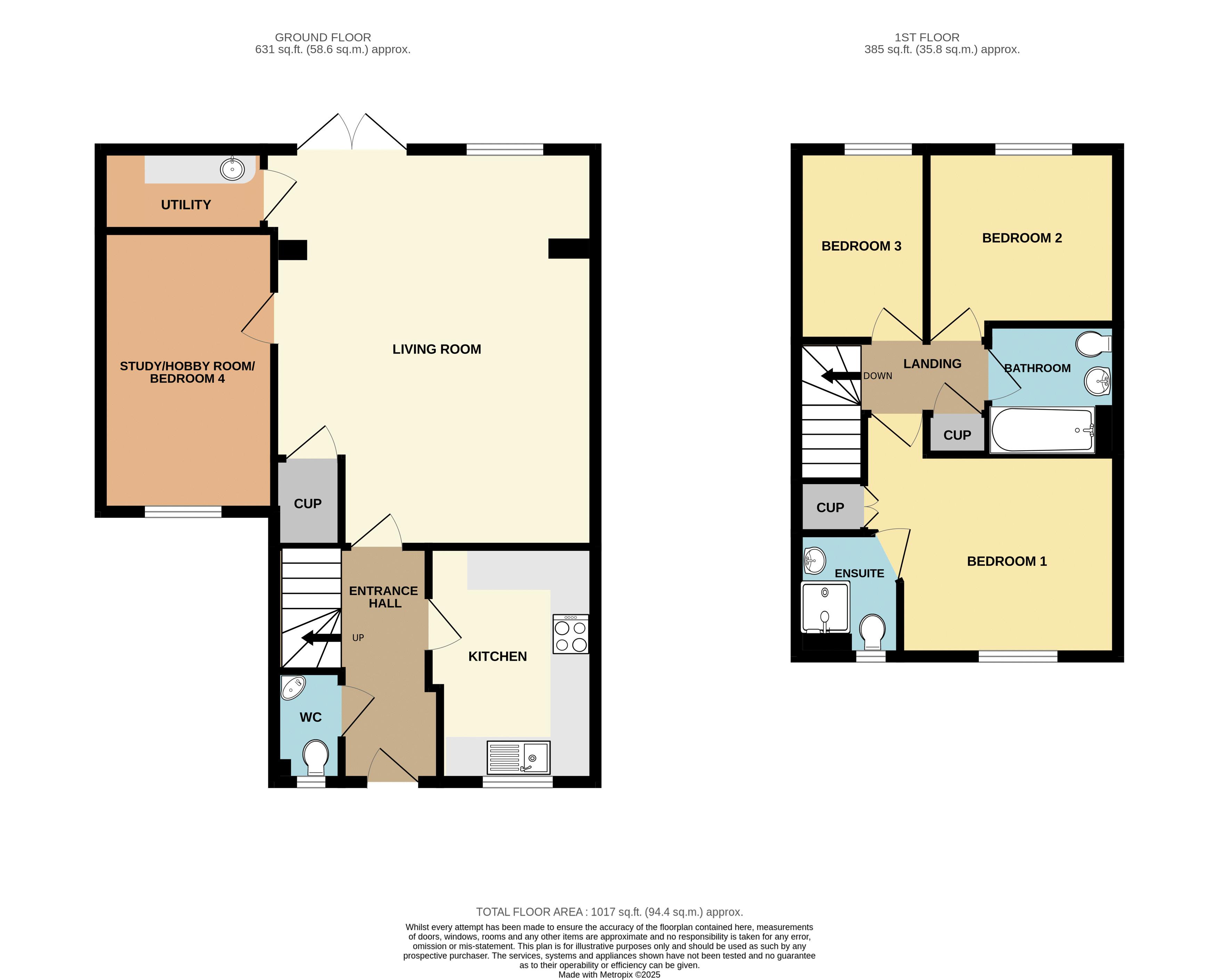 10, Millstone Close, Weston-Super-Mare floorplan