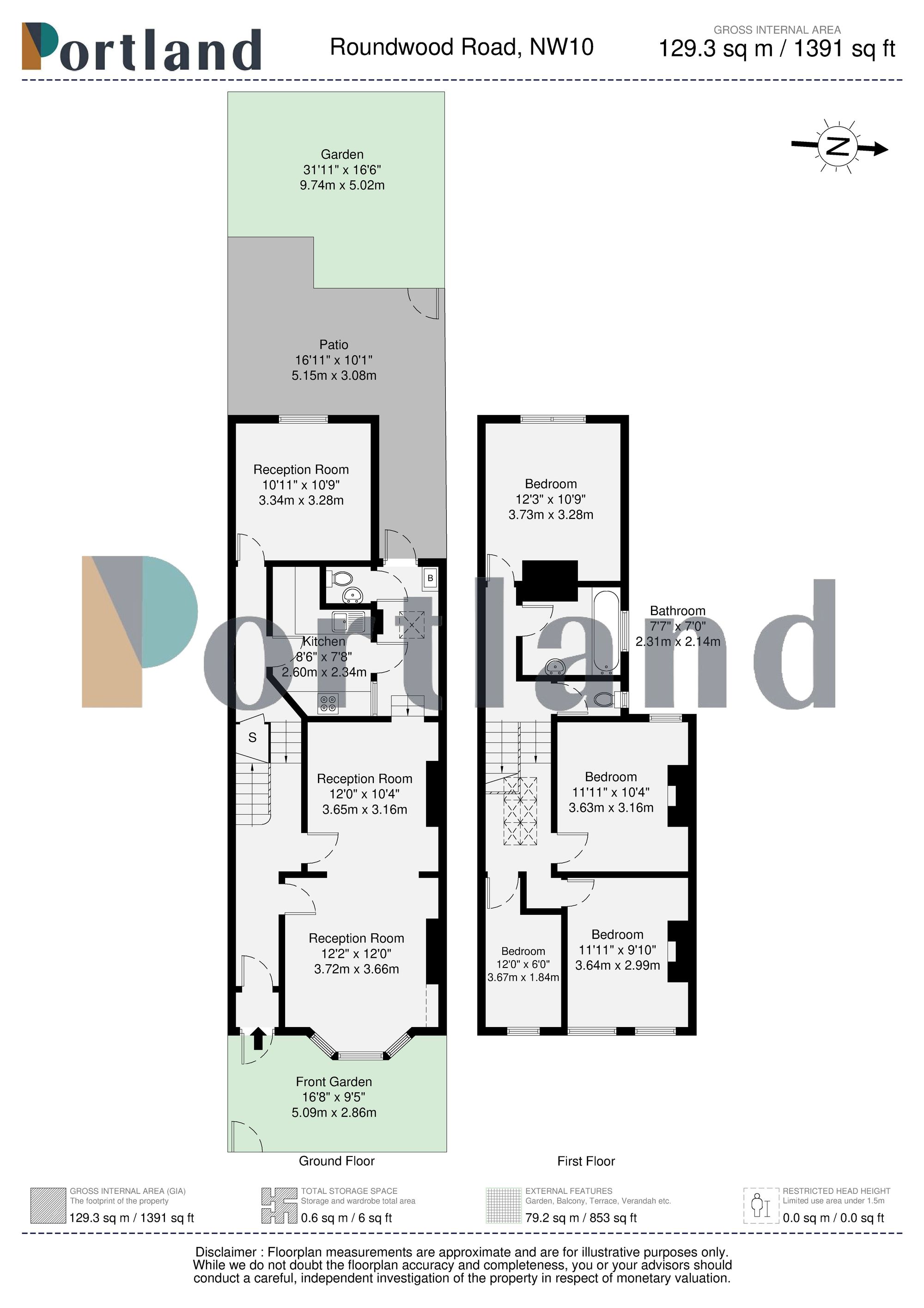 40 Roundwood Road, London floorplan