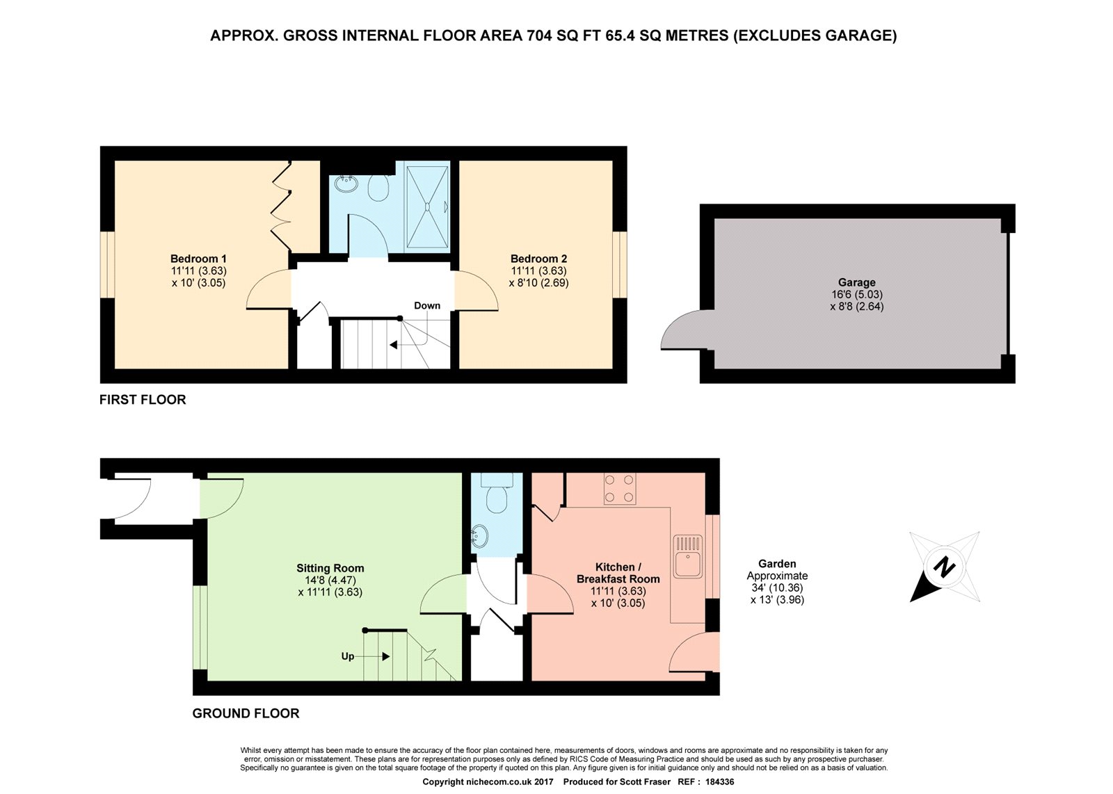 2 Bedrooms Terraced house to rent in Hubble Close, Headington, Oxford OX3