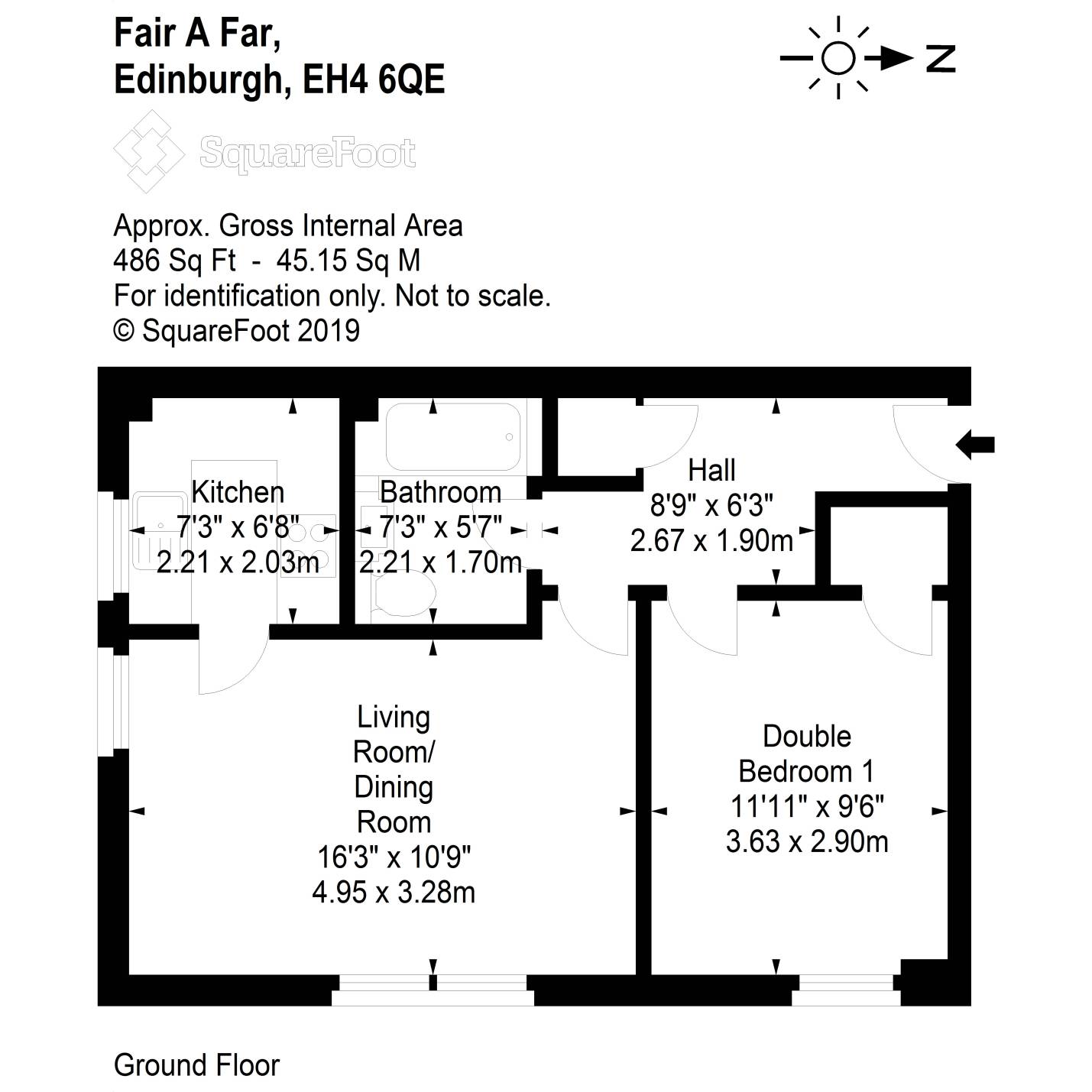 1 Bedrooms Flat for sale in 8D Fair A Far, Cramond EH4