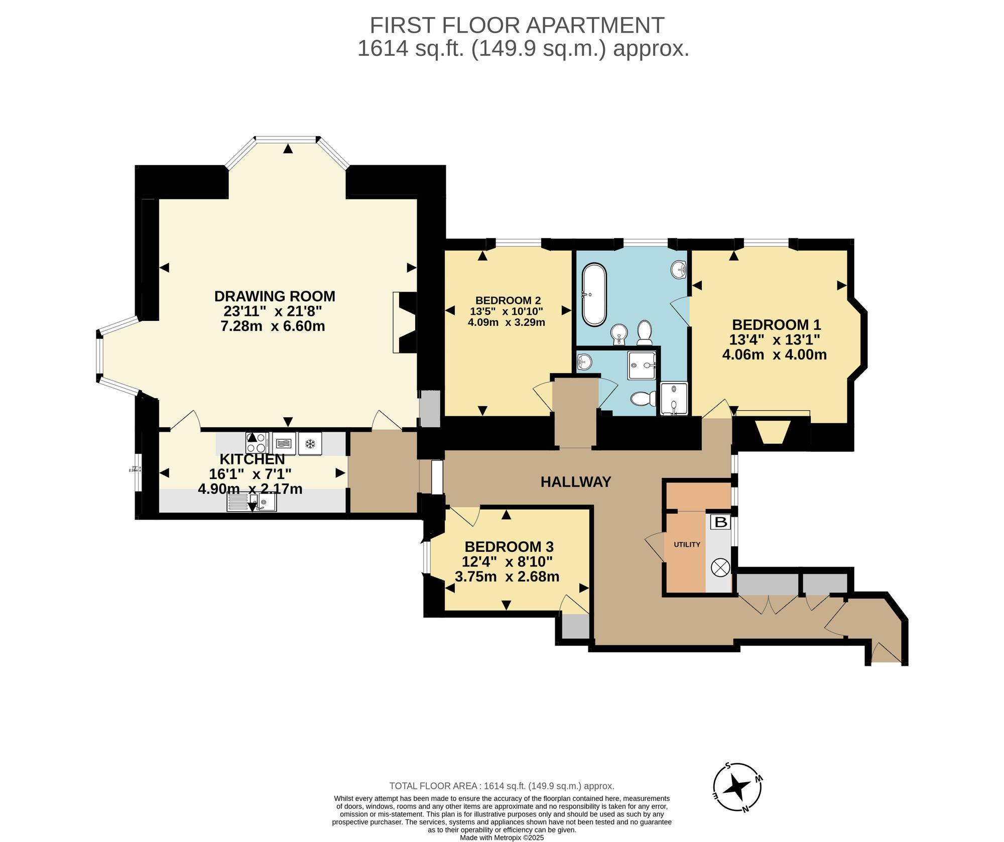 3 St Elmo, Torquay floorplan