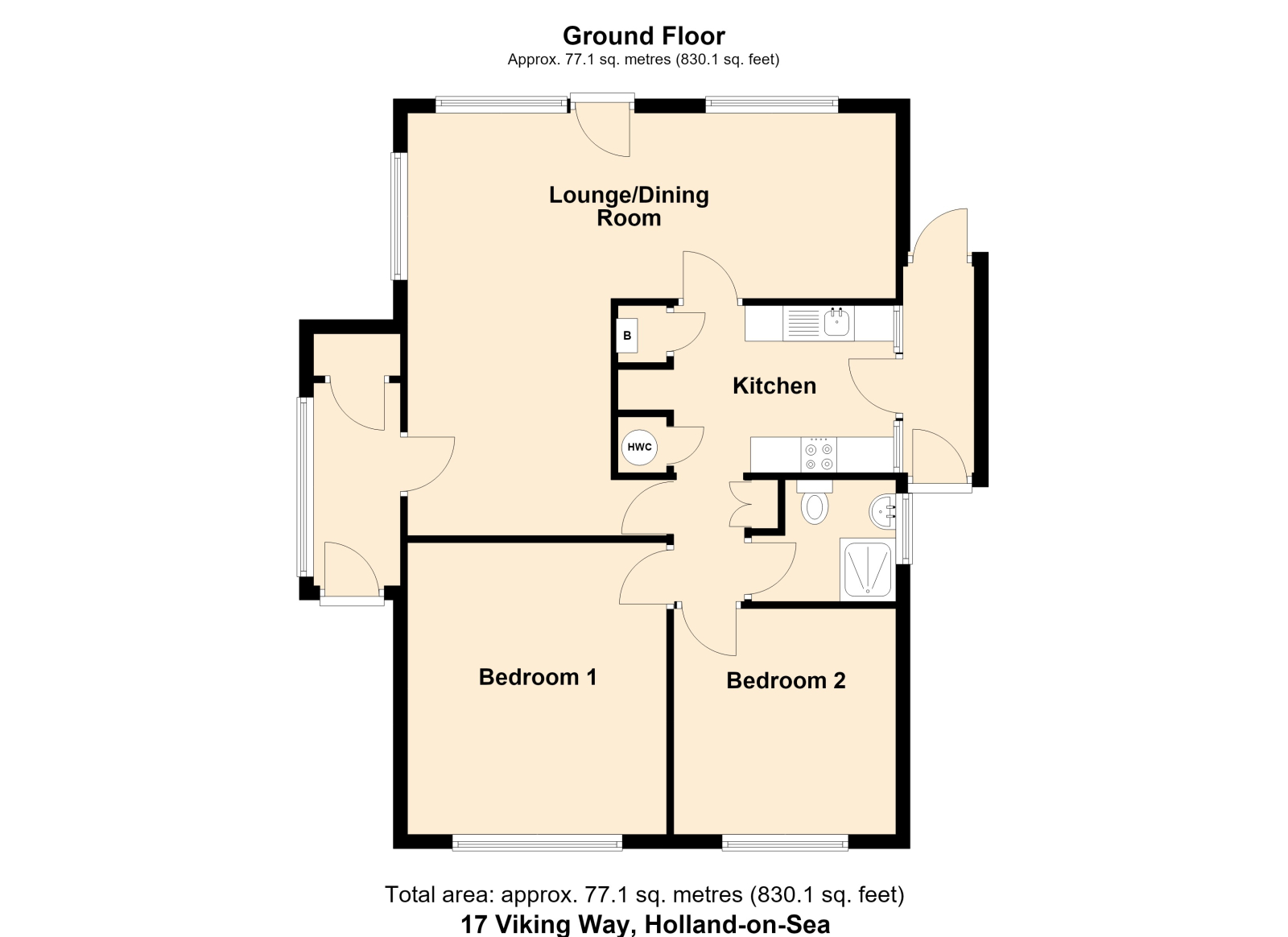 17 Viking Way, Holland on Sea floorplan