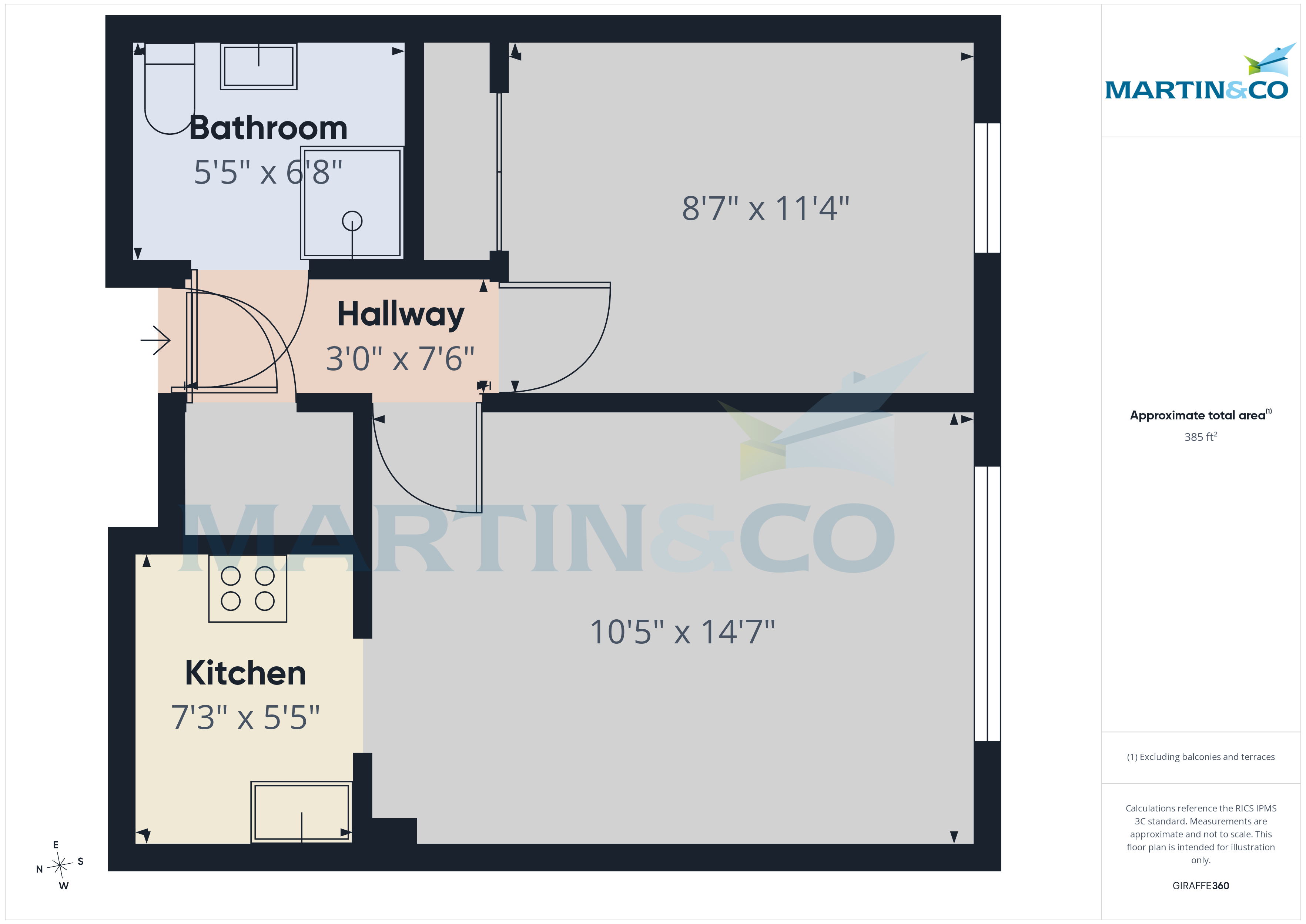 Flat 32 Homecroft House, Sylvan Way, Bognor Regis floorplan