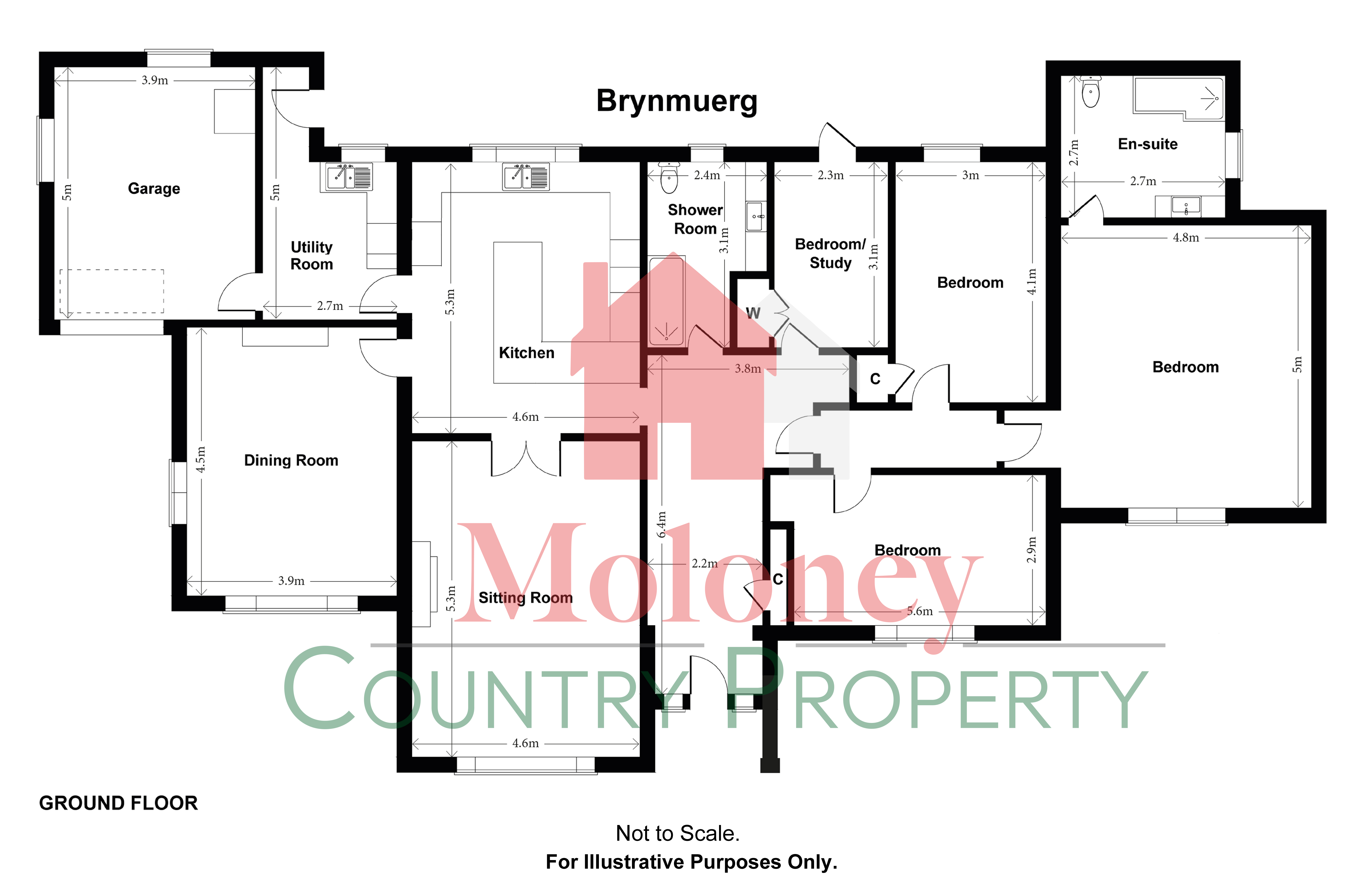 Brynmuerg, Brede Hill, Rye floorplan