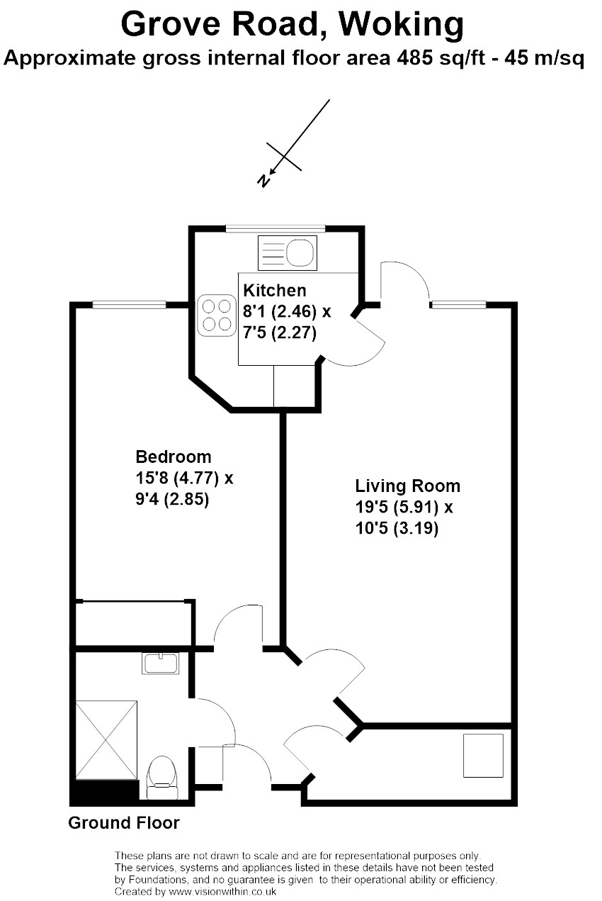 6 Beaufort Lodge, Grove Road, Woking floorplan