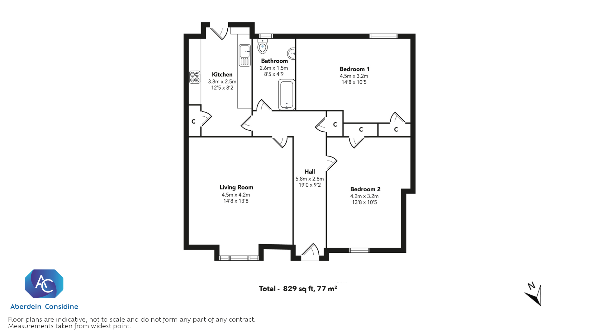 53, Station Road, Stirling floorplan