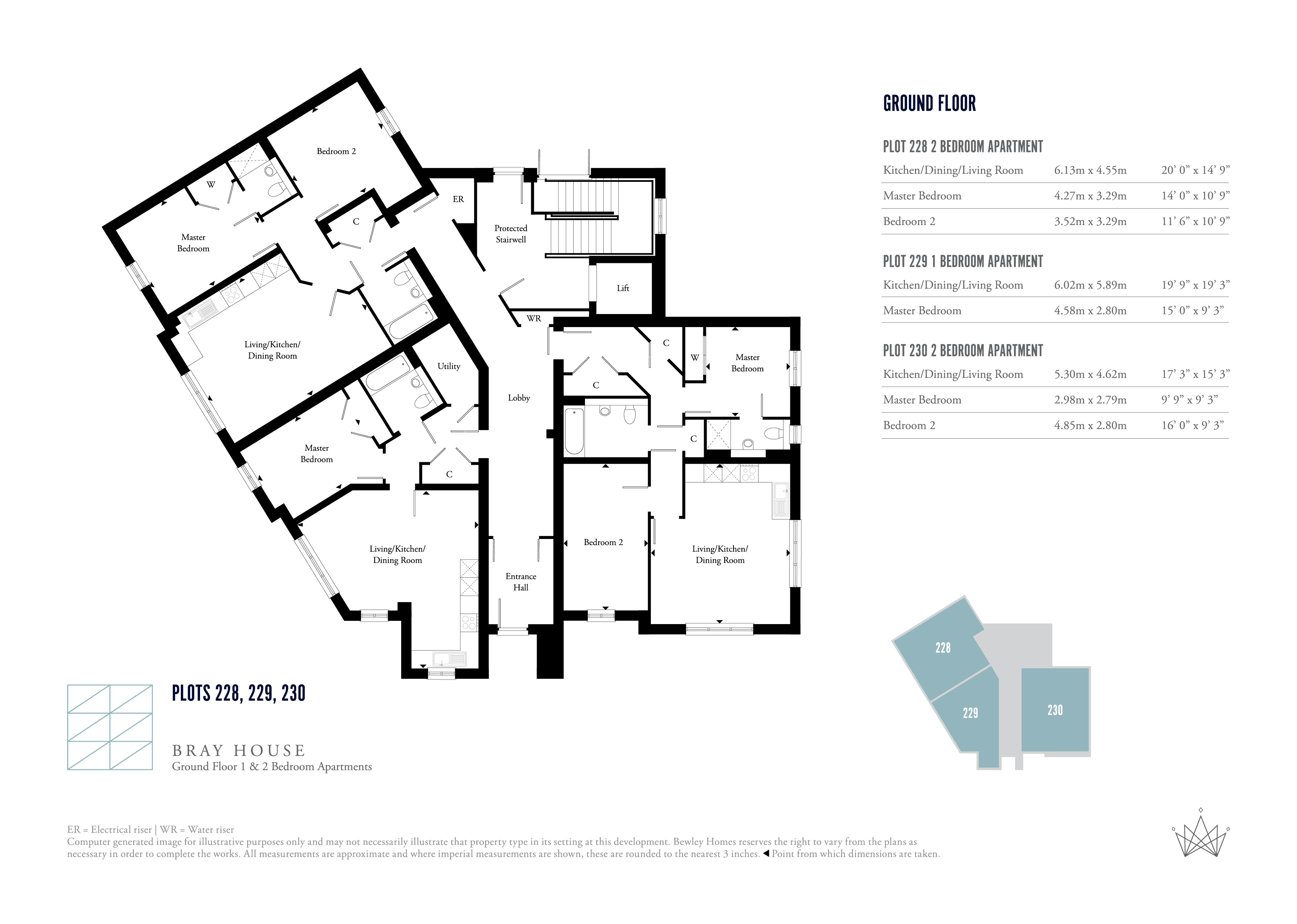 2 Bedrooms Flat for sale in 228 Bray House, Jubilee Meadows, Felcott Road, Hersham, Surrey KT12
