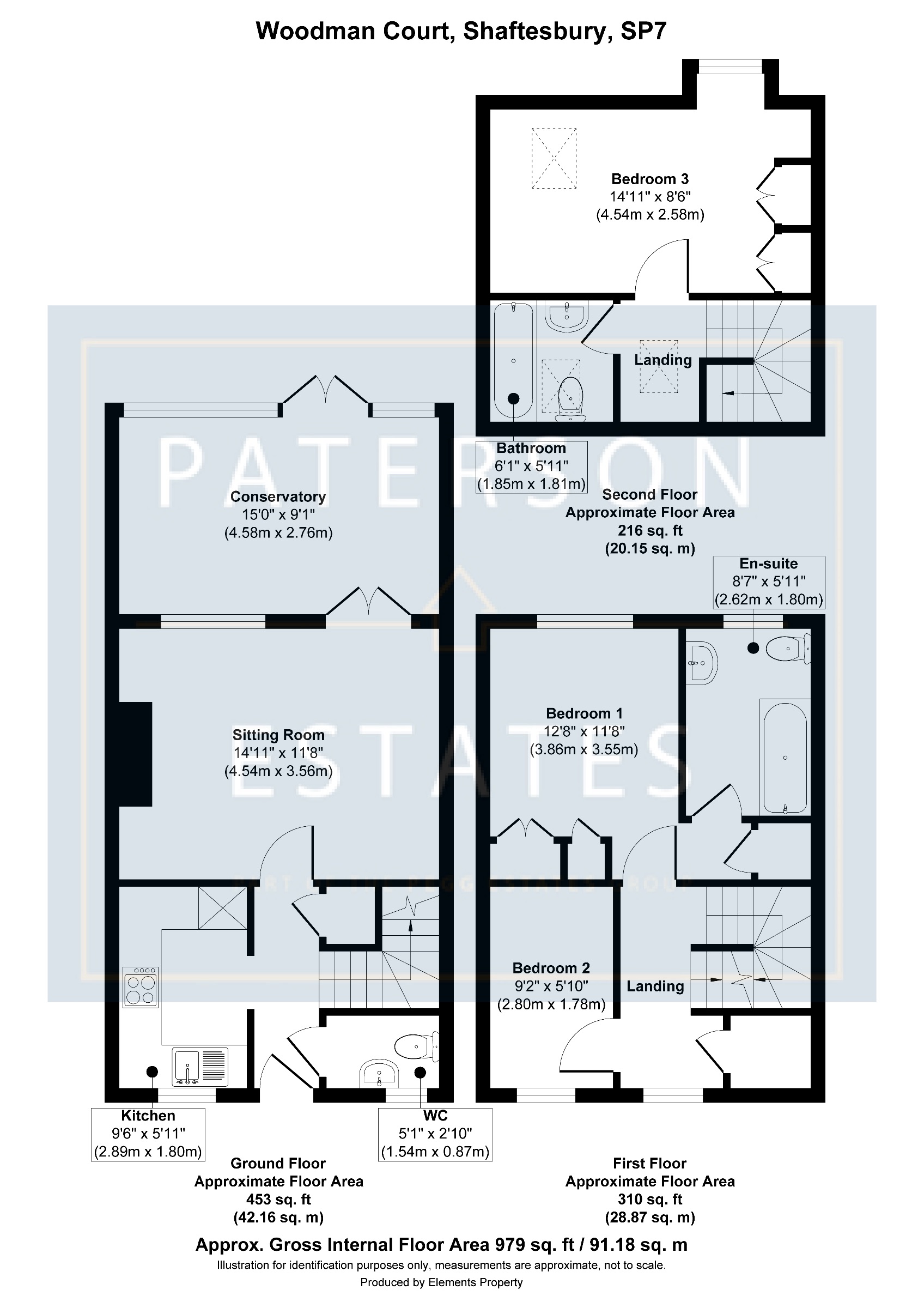 16 Woodman Court, Shaftesbury floorplan