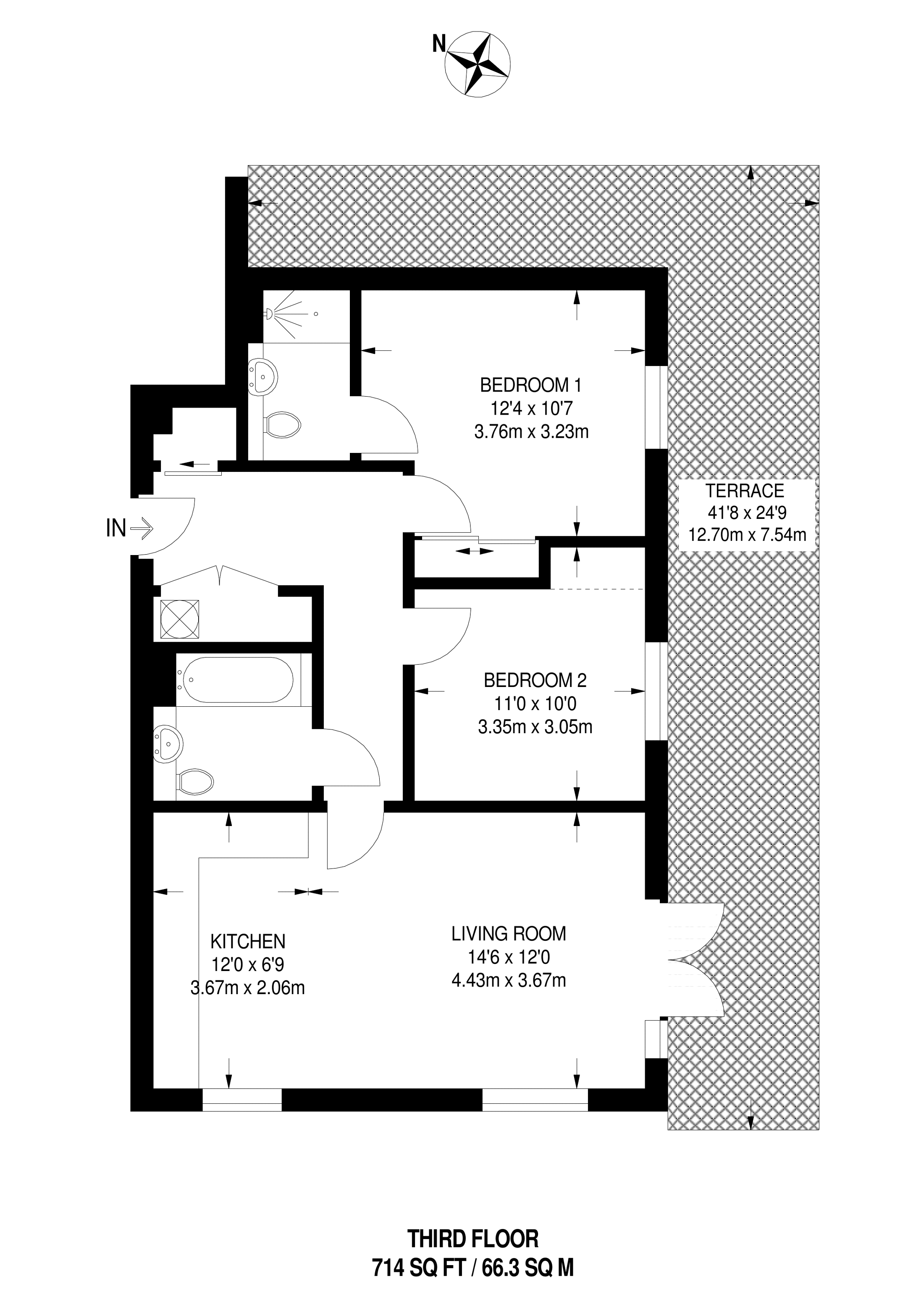 2 Bedrooms Flat to rent in High Street, Harringay, London N8