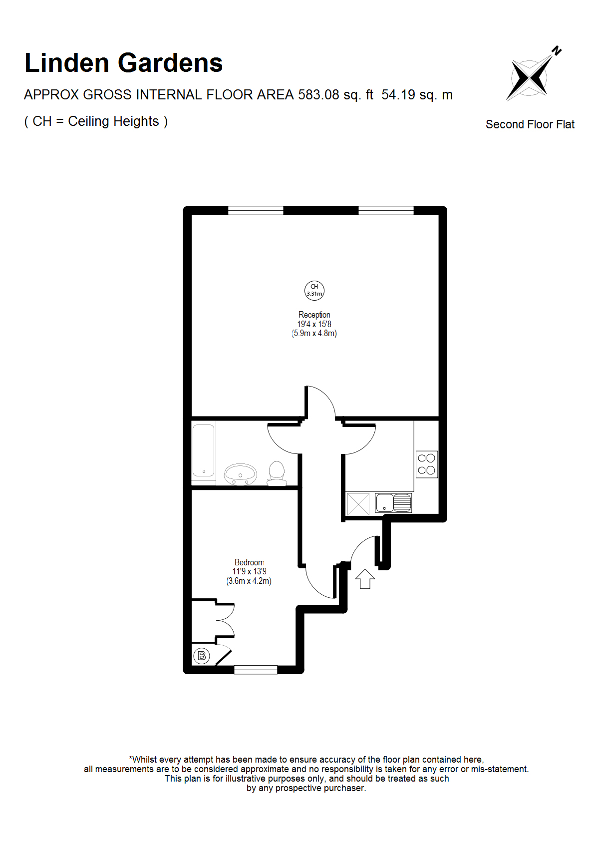 1 Bedrooms Flat to rent in Linden Gardens, Notting Hill W2