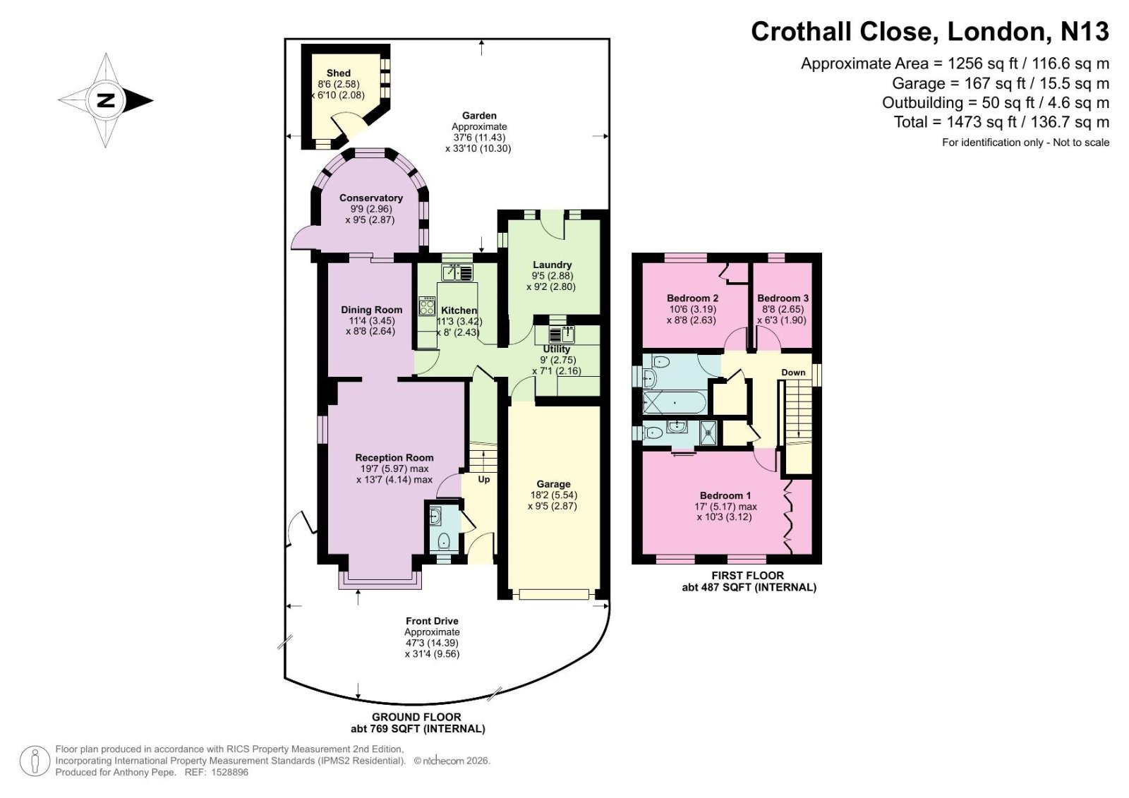 17, Crothall Close, London floorplan