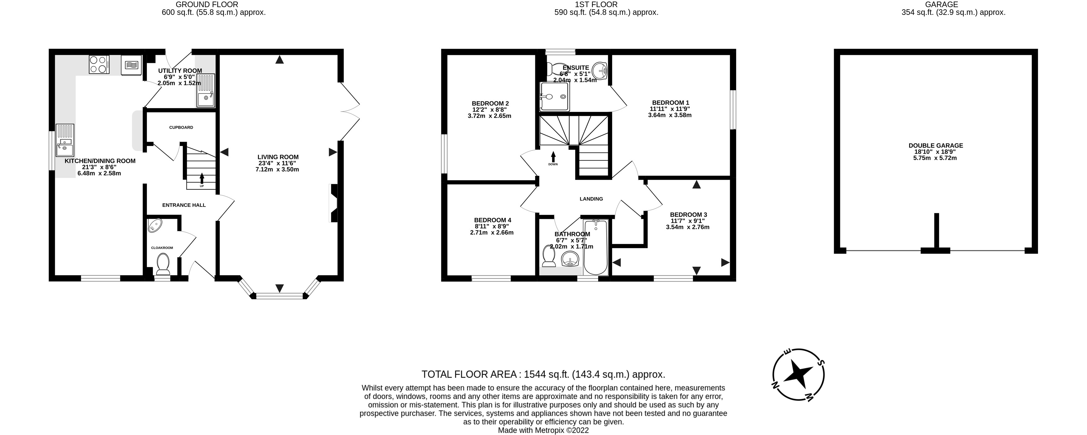 Higher Meadow, Cranbrook, Exeter EX5, 4 bedroom detached house for sale