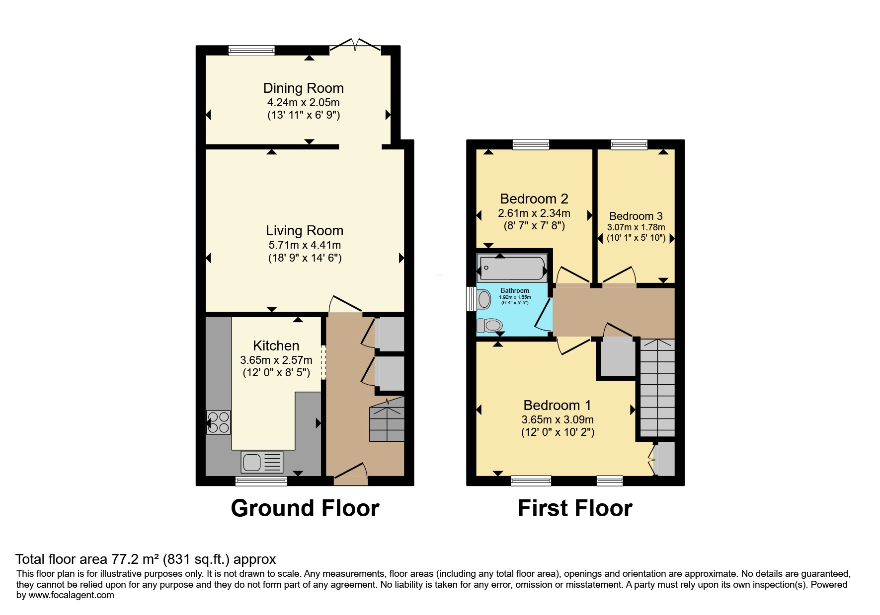 41, Blake Drive, Clacton-on-sea floorplan