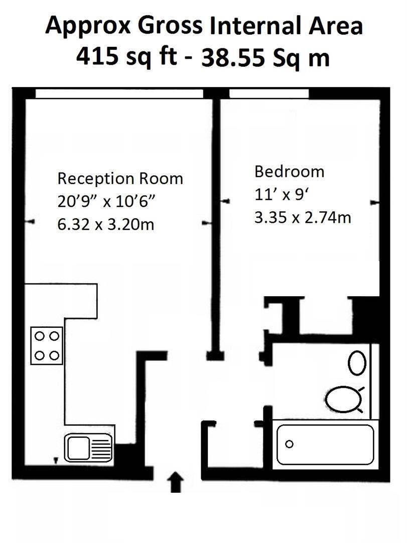 A16, Parliament View Apartments, Vauxhall floorplan