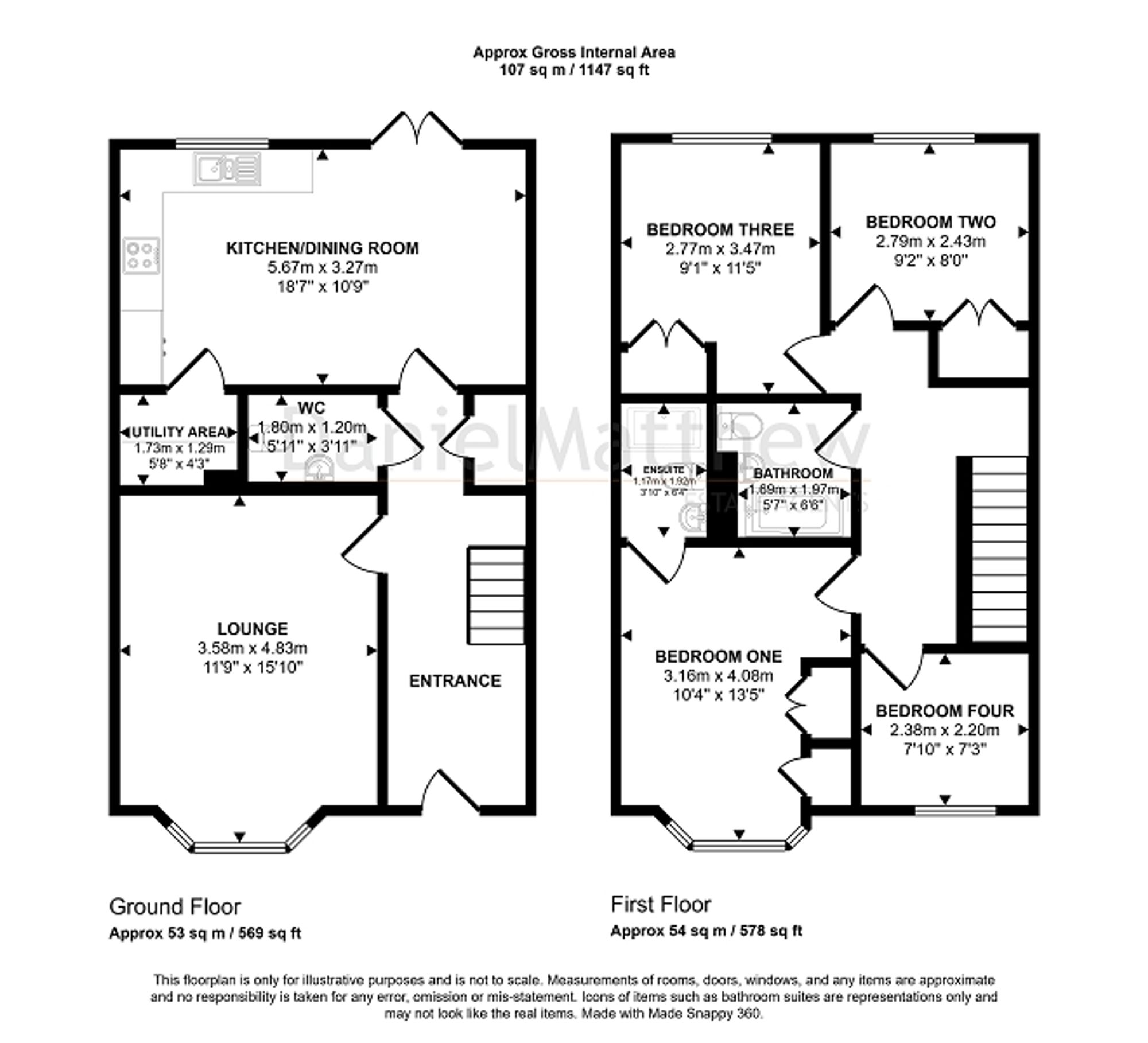7 Heol Millward, Bridgend floorplan
