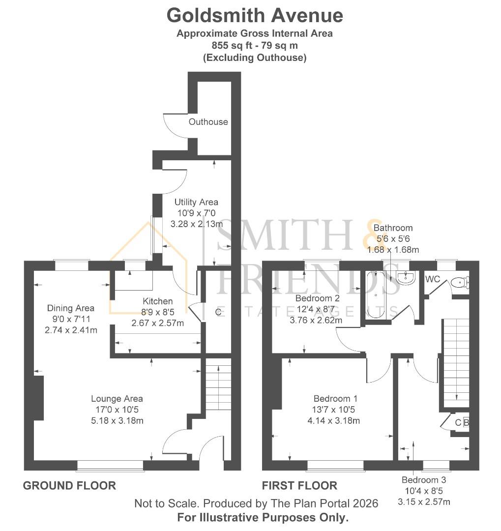 20, Goldsmith Avenue, Hartlepool floorplan