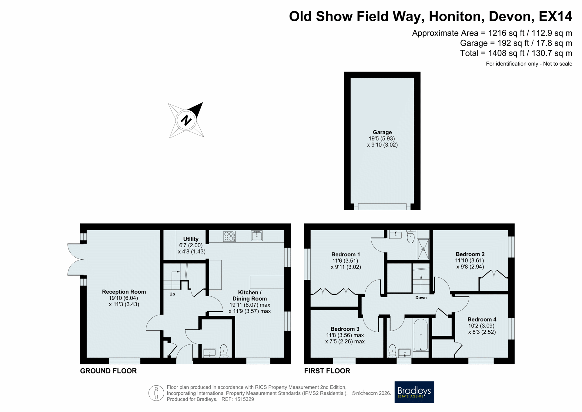 2, Old Show Field Way, Devon floorplan