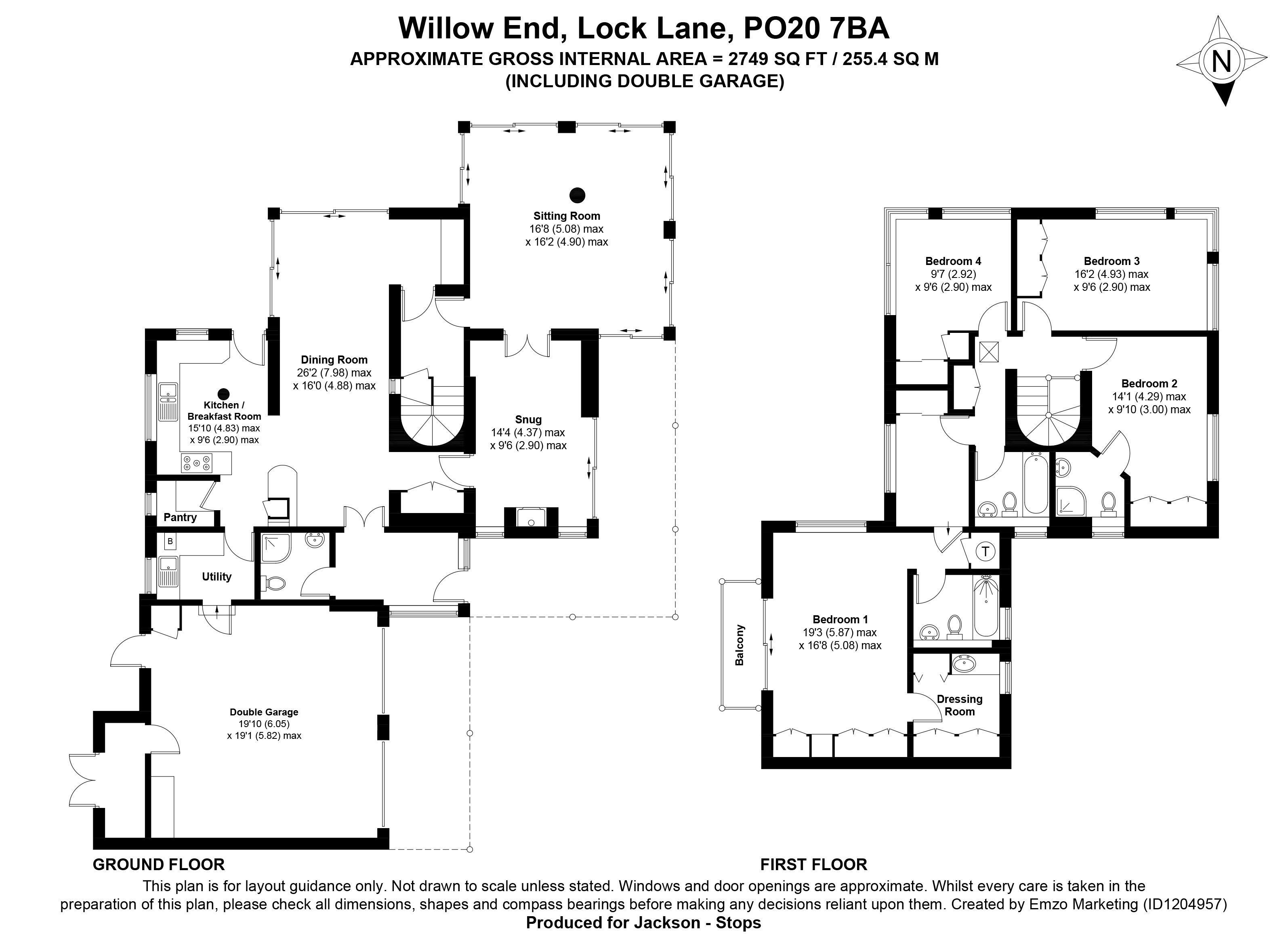 Willow End,, Lock Lane, Chichester floorplan