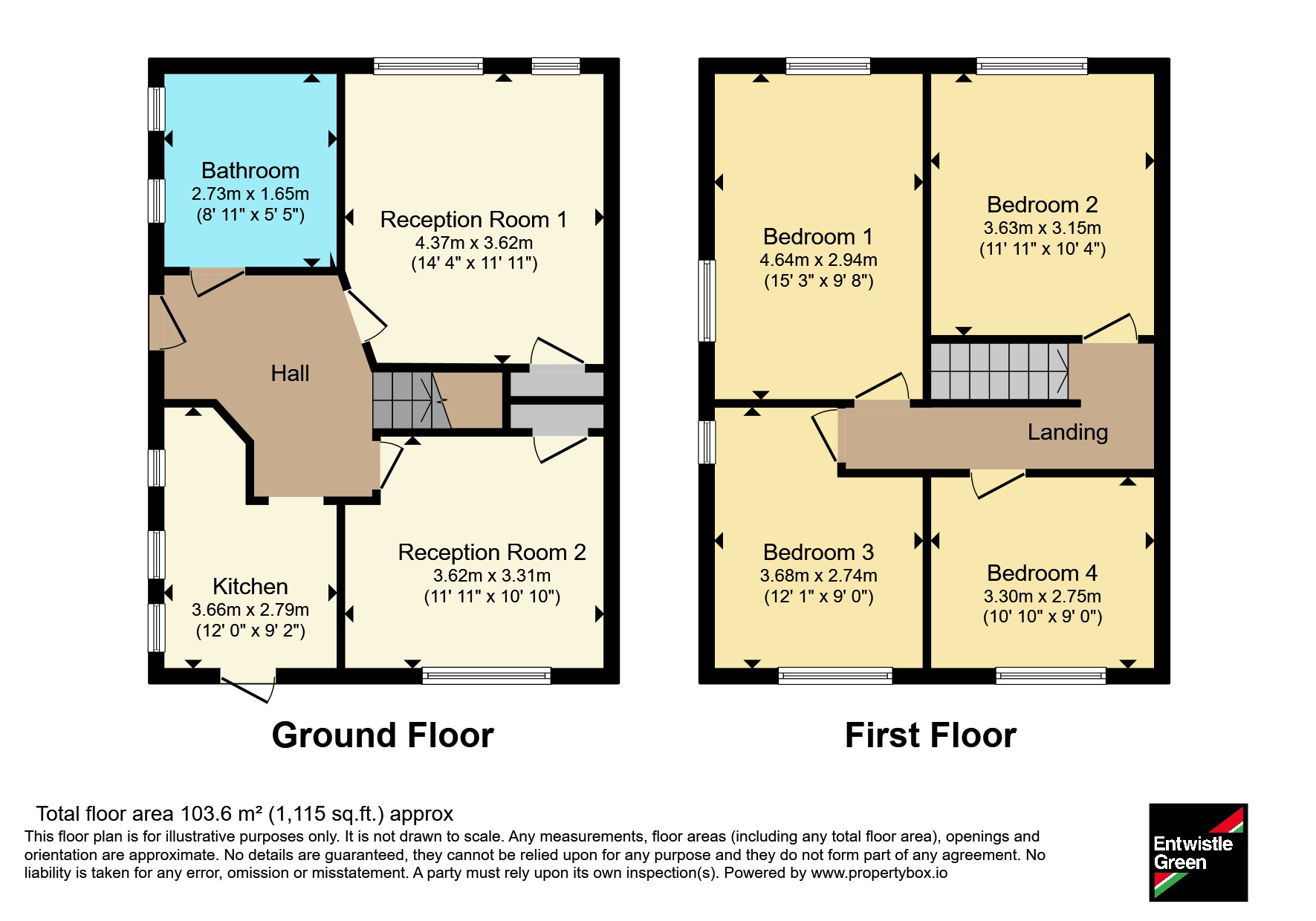 103, Stewards Avenue, Cheshire floorplan