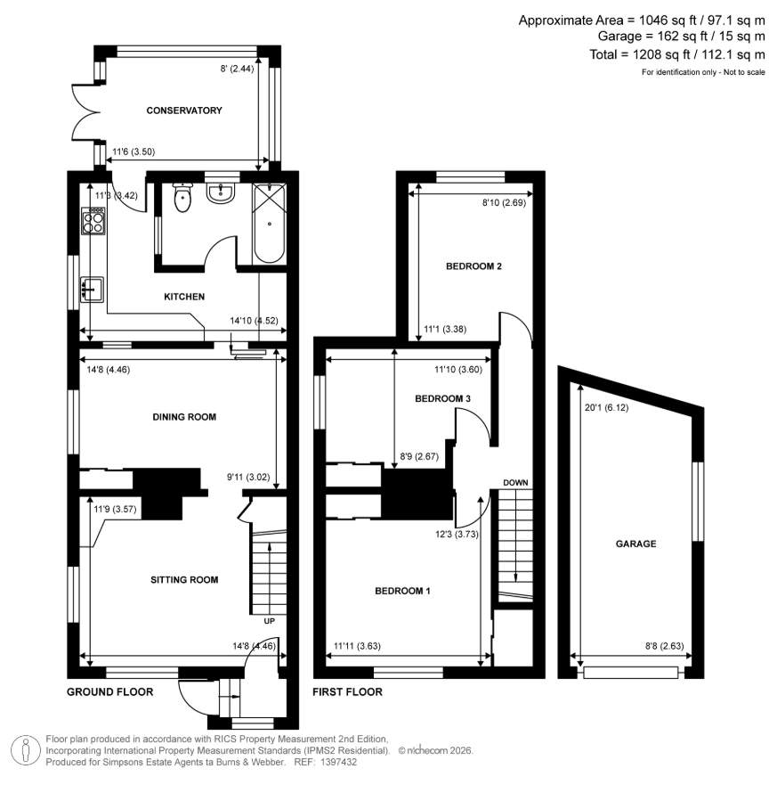 3 Whitmore Hill Cottages,, Whitmore Vale Road, Hindhead floorplan