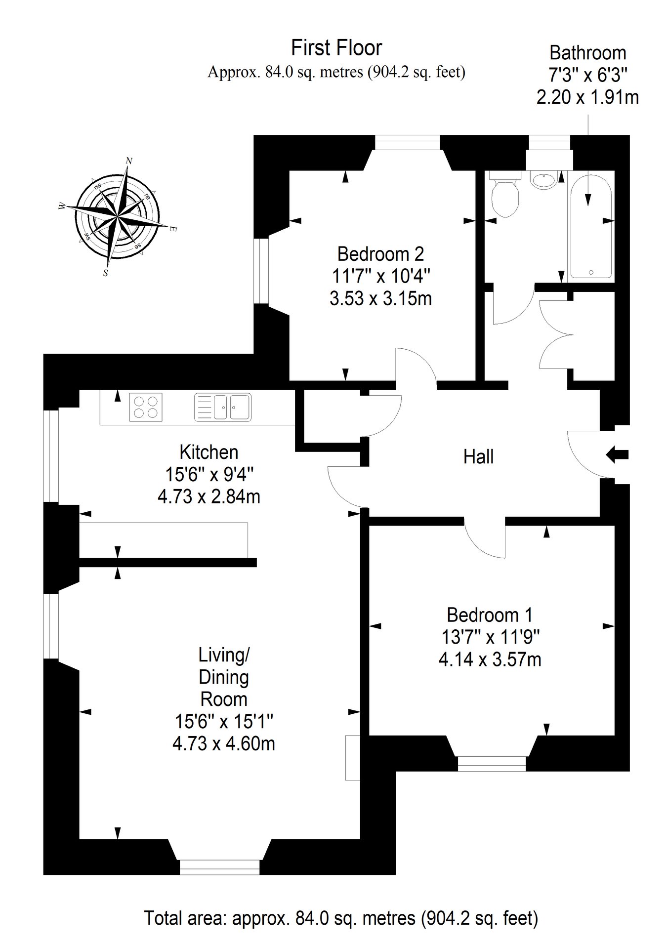 3 Sutherland House, Wemysshall Road, Cupar floorplan