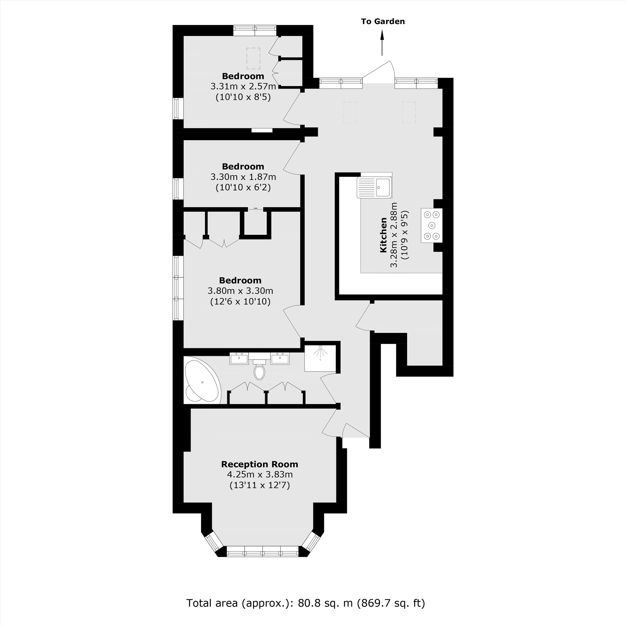 21A, Beaconsfield Road, London floorplan