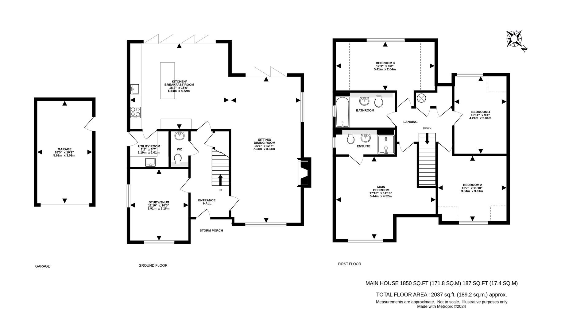 5, Hill Top Gardens, Box Hill floorplan