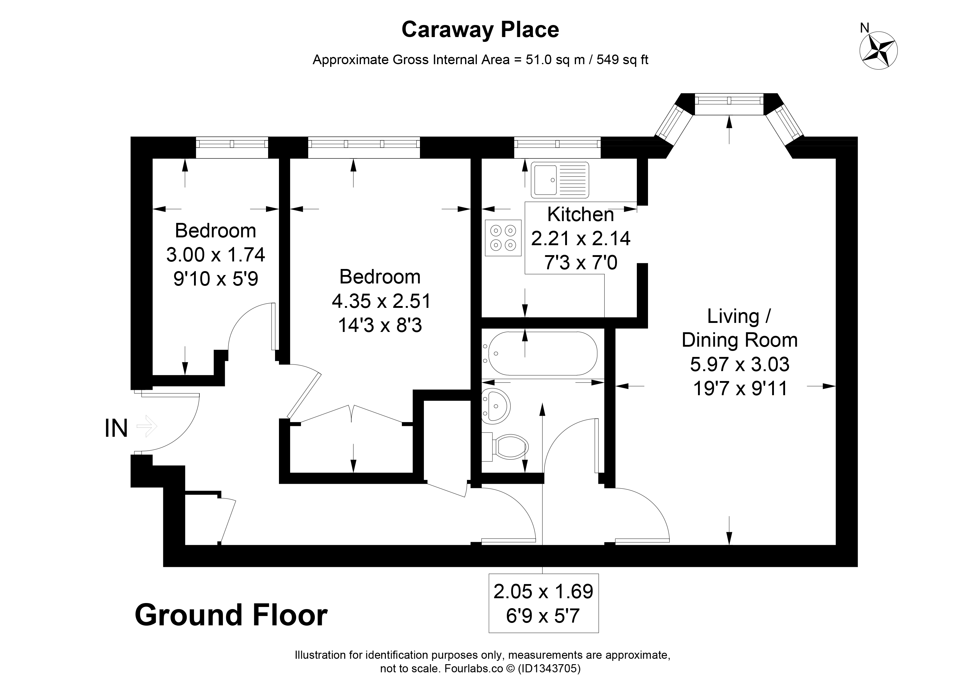 Caraway Place, Wallington floorplan