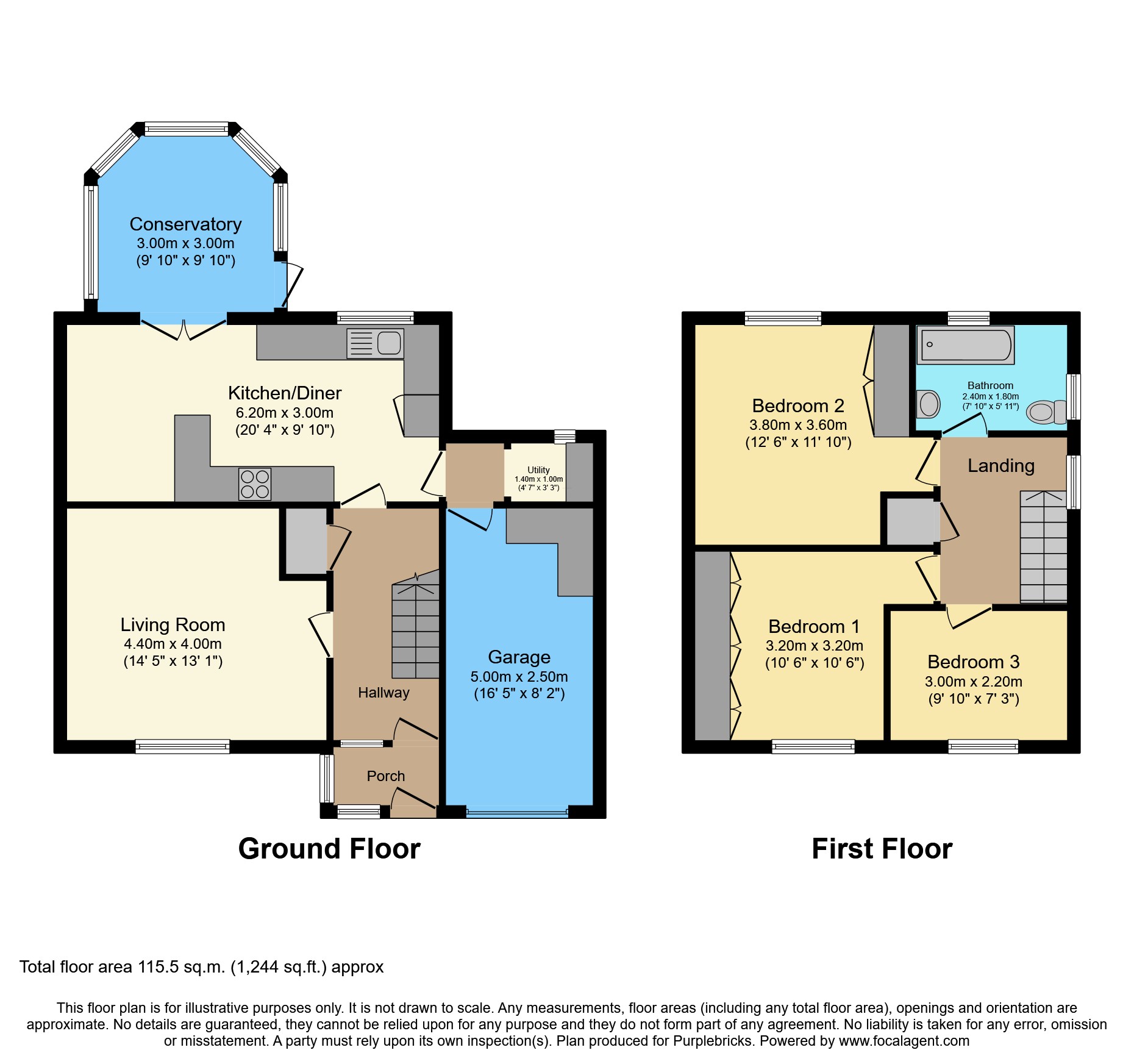 3, Verne Drive, Oldham floorplan