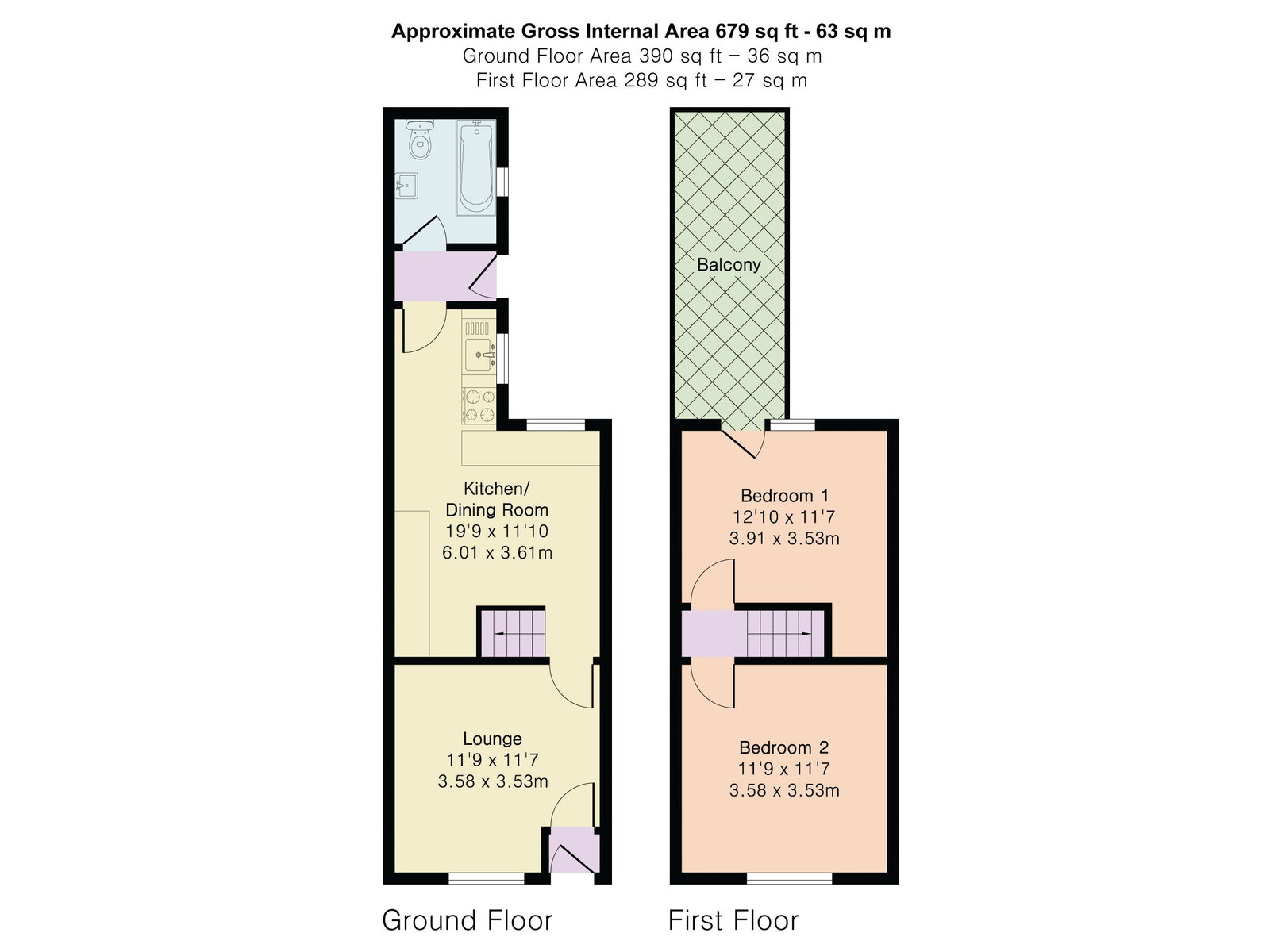 15, Elbow Street, Manchester floorplan