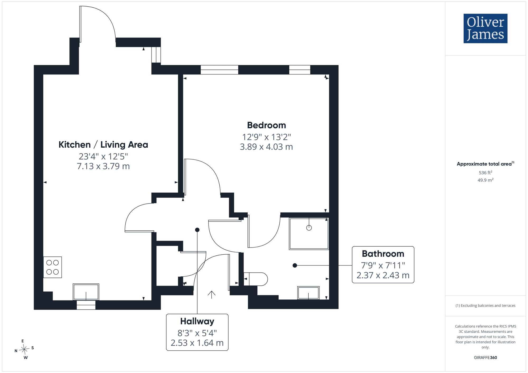 4 Park View Brookside, Huntingdon floorplan