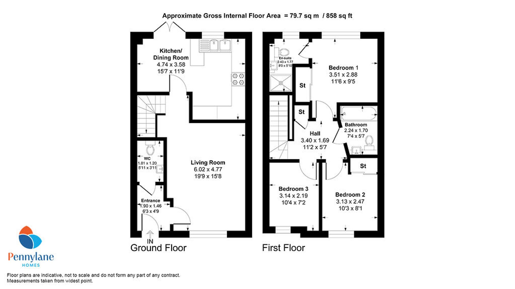10 Limetree Lane, Bishopton floorplan