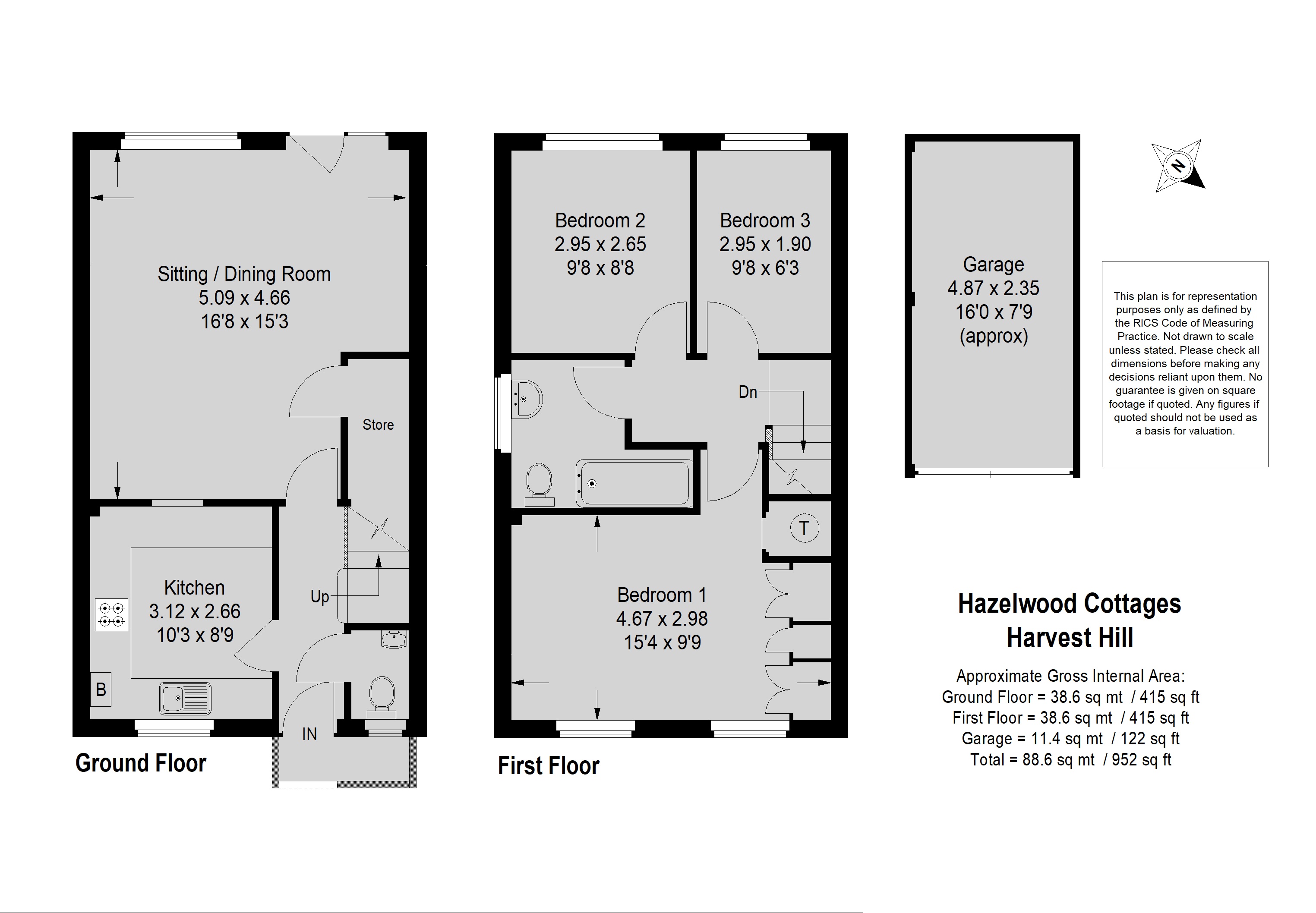 7 Hazelwood Cottages,, Harvest Hill, Surrey floorplan