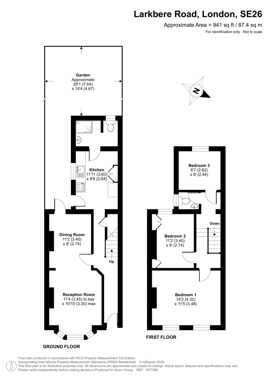 43, Larkbere Road, London floorplan
