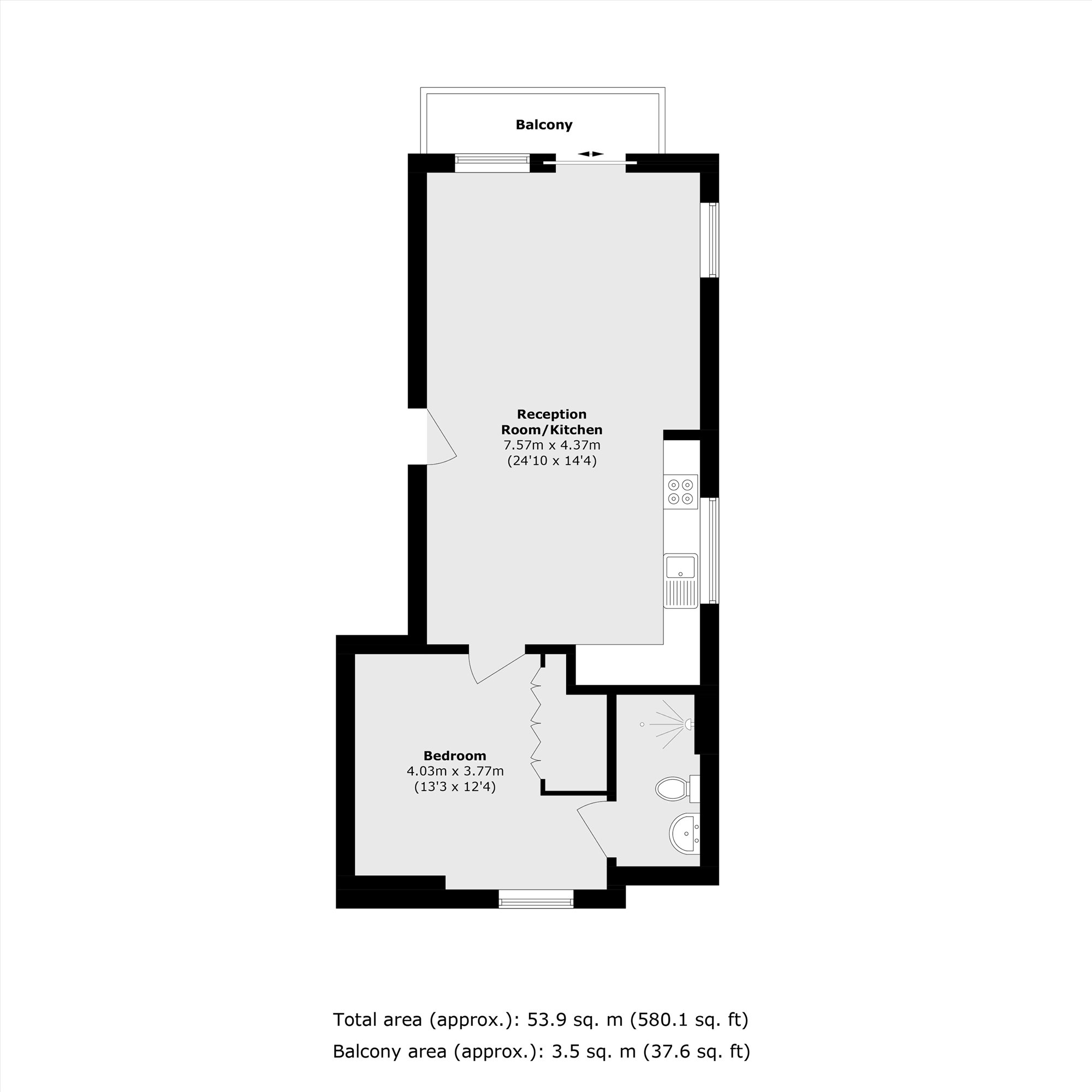 Flat 4, Holland Court, 37, Cottenham Park Road, Wimbledon floorplan