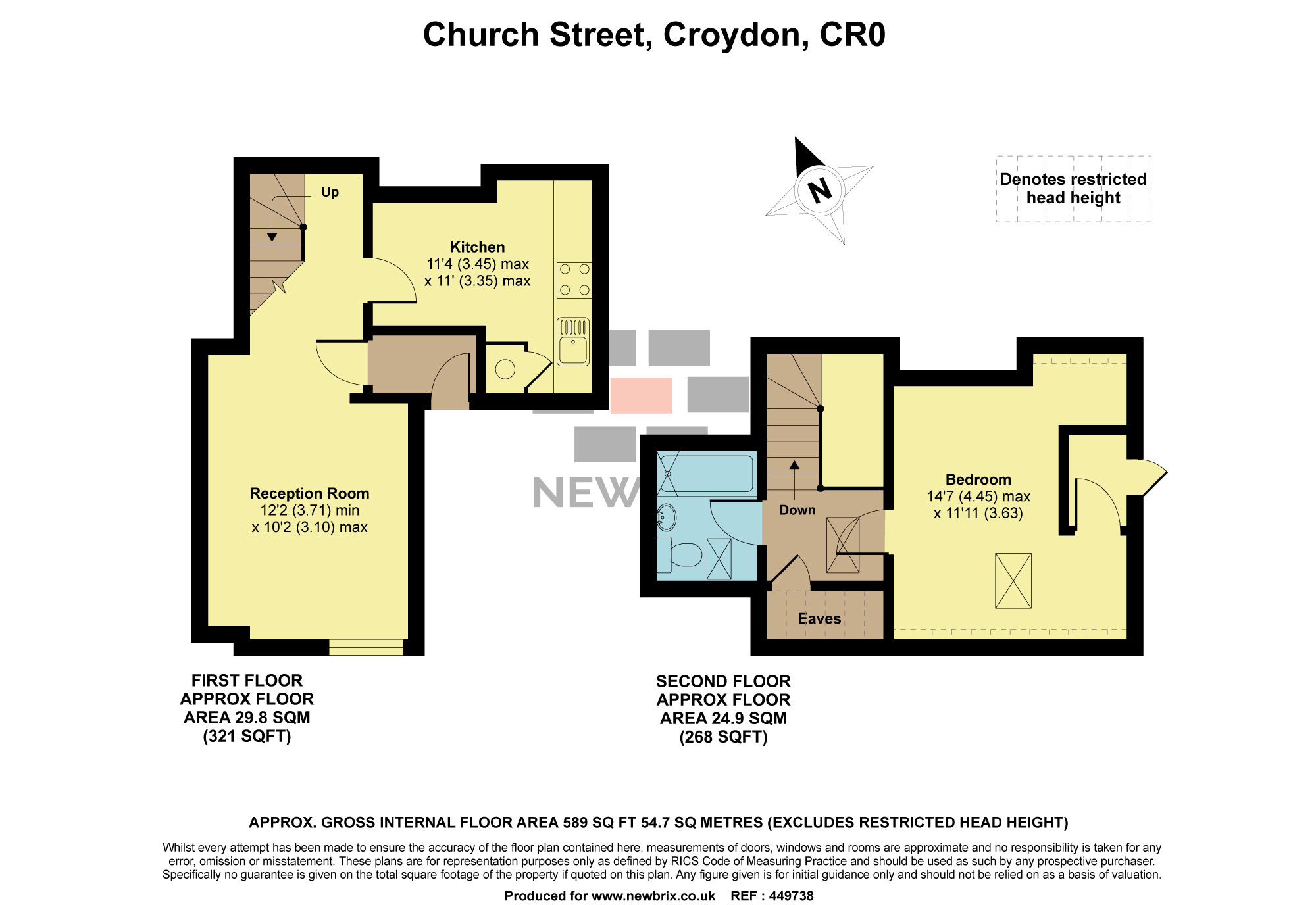 1 Bedrooms Flat to rent in Church Street, Croydon CR0