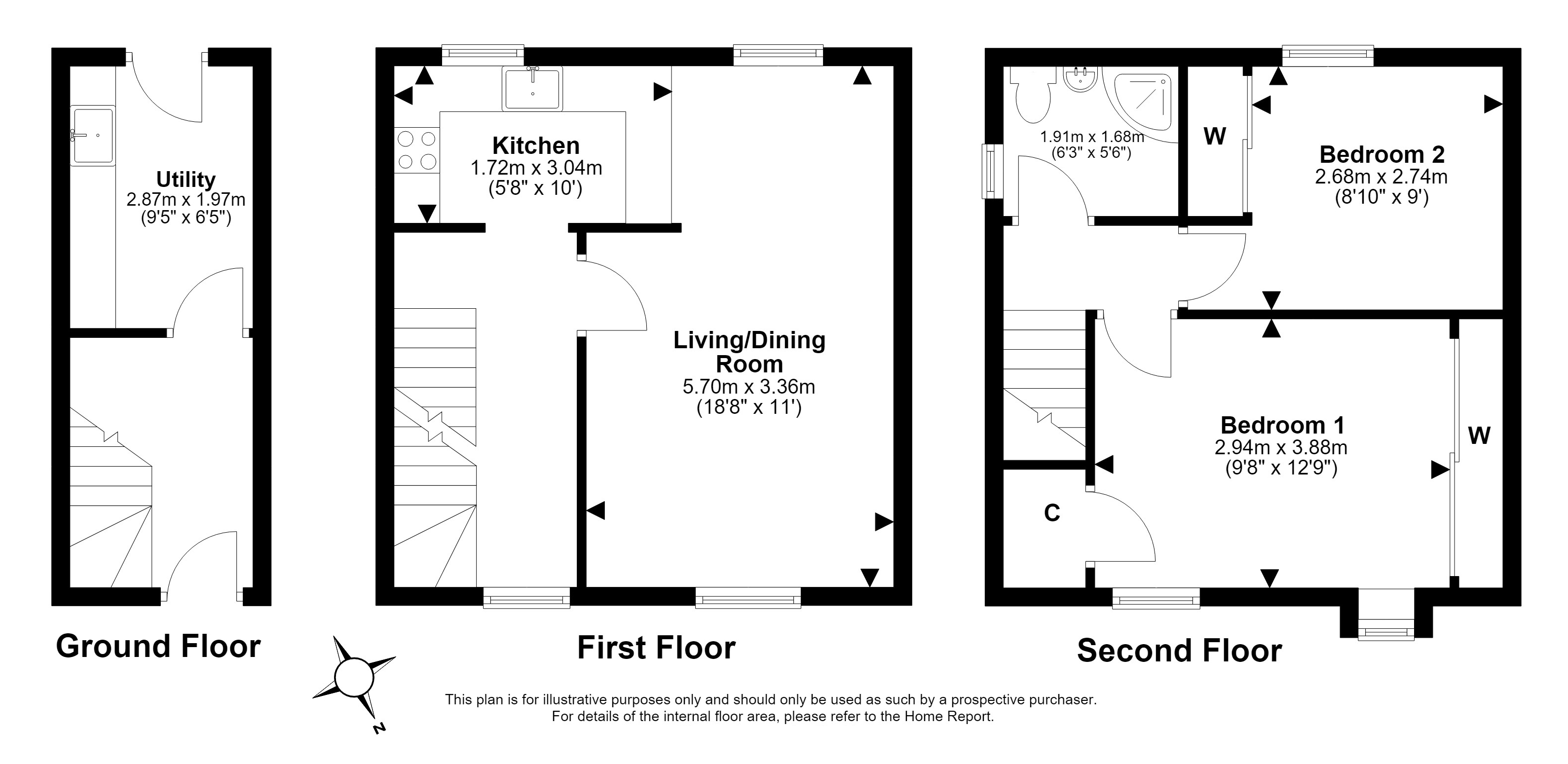 60, The Paddockholm, Corstorphine, EDINBURGH floorplan