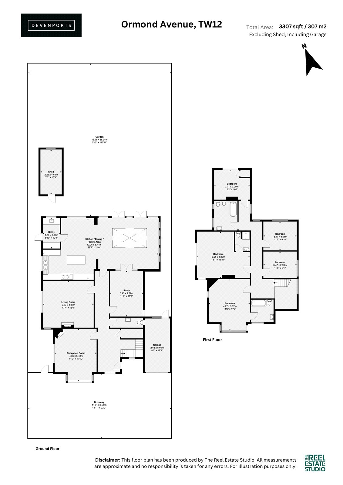 27, Ormond Avenue, Hampton floorplan