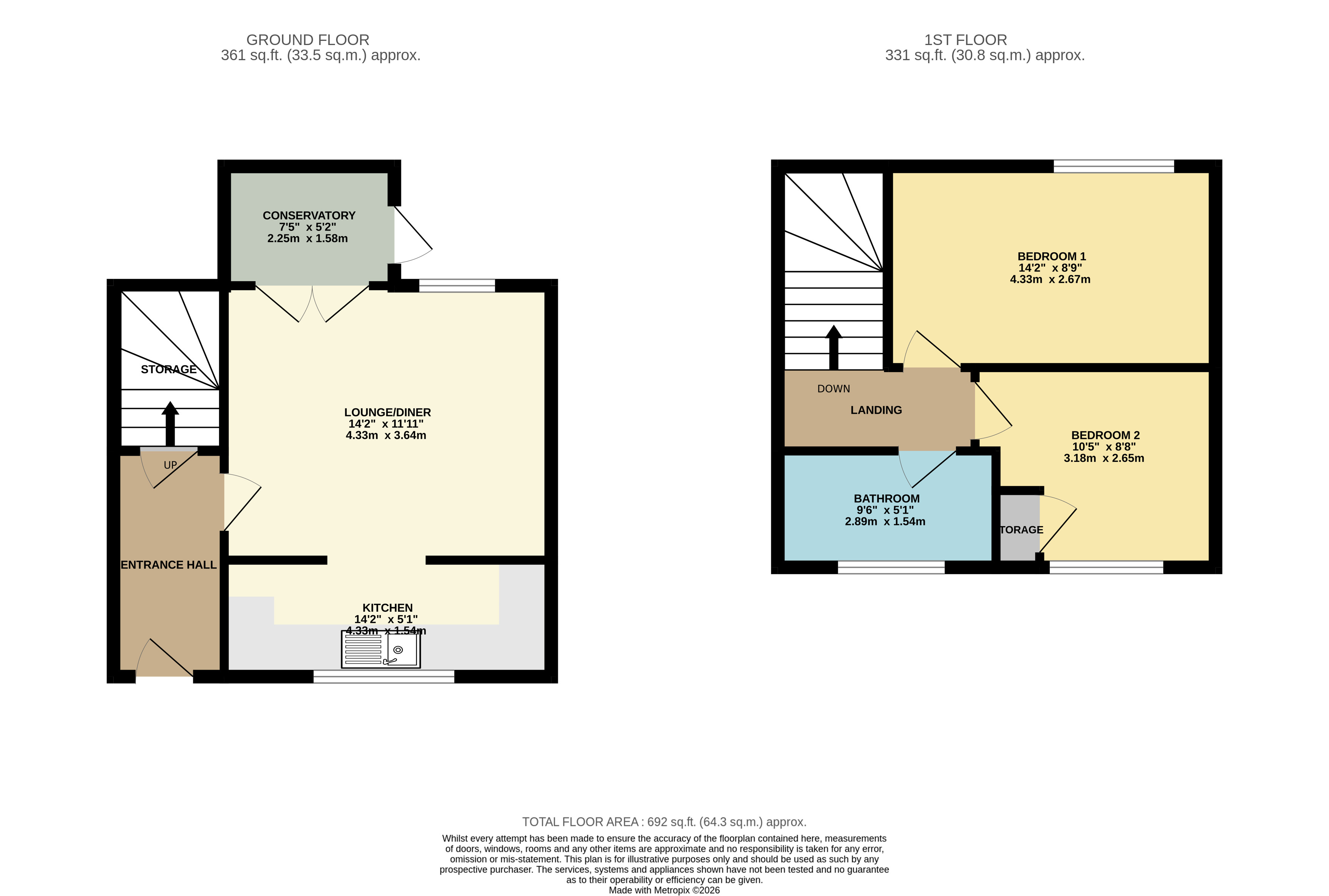 3 Jesmond Dene, Ty Rhiw, Cardiff floorplan